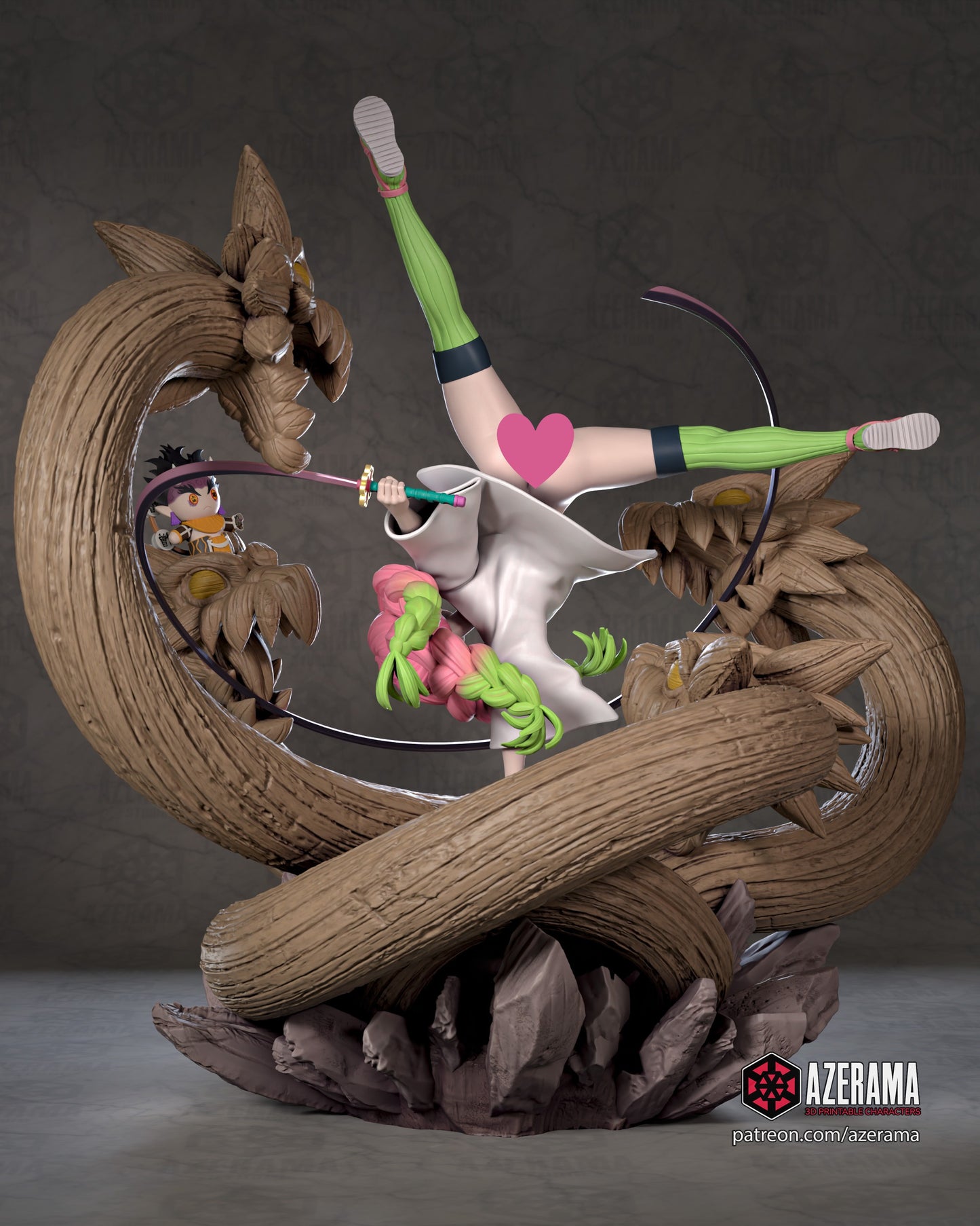 Kanroji NSFW - Unassembled and Unpainted Garage Kit - Model Designed by Azerama