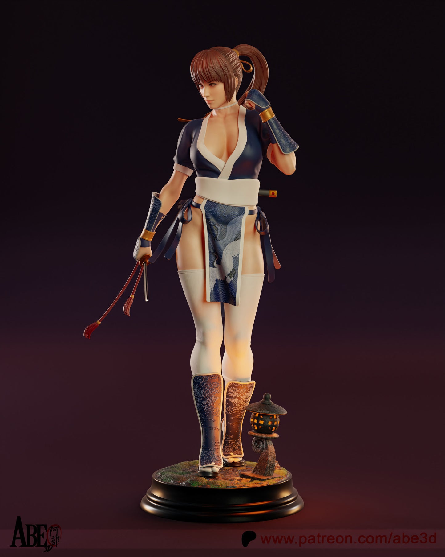 Kasumi (VARIANT PARTS INCLUDED - Unassembled and Unpainted Garage Kit - Model Designed by Abe3d