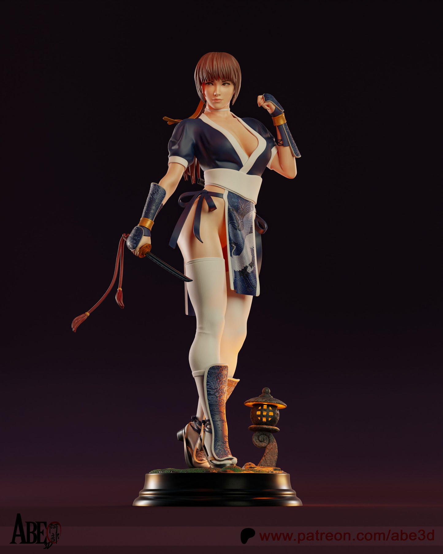 Kasumi (VARIANT PARTS INCLUDED - Unassembled and Unpainted Garage Kit - Model Designed by Abe3d