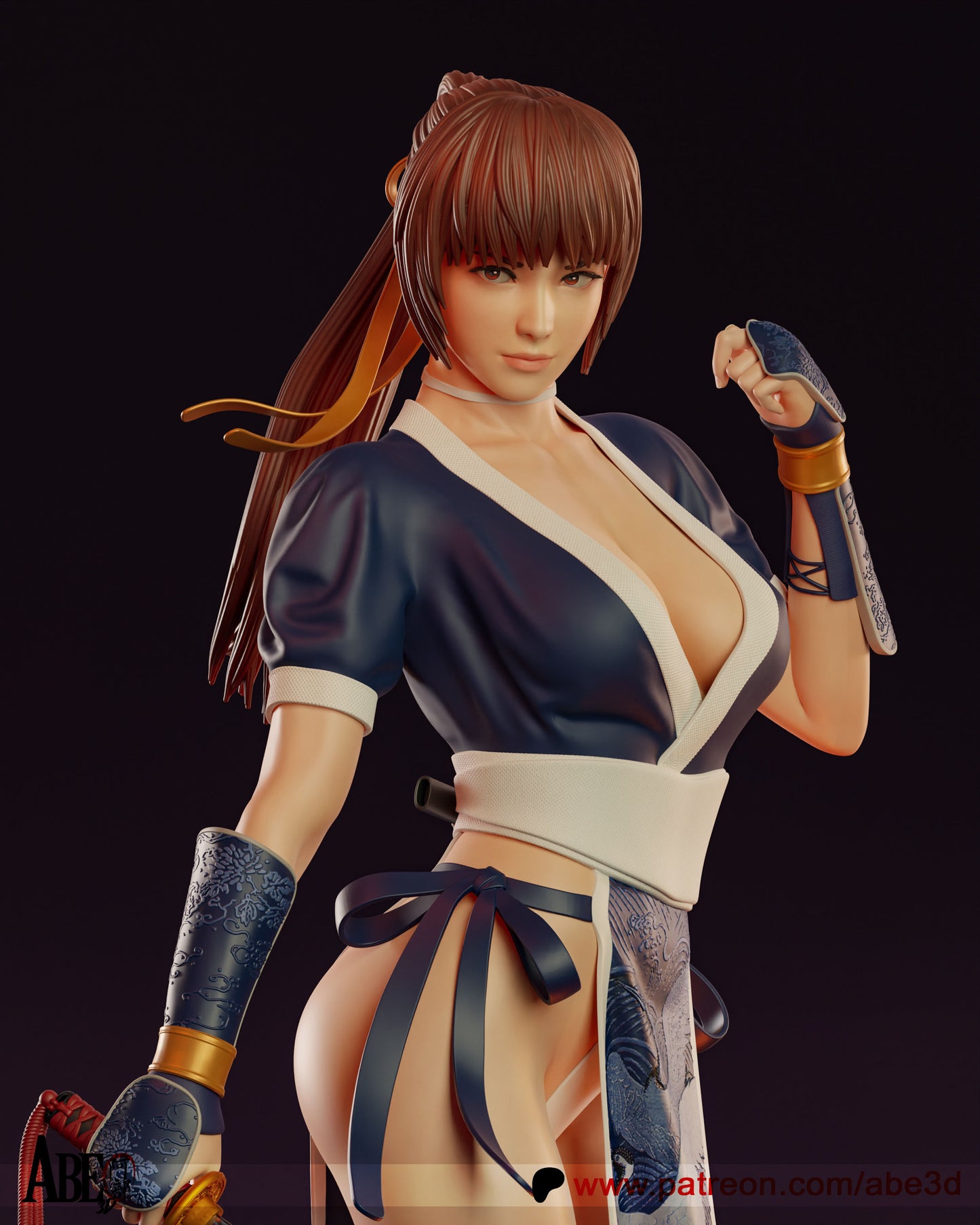 Kasumi (VARIANT PARTS INCLUDED - Unassembled and Unpainted Garage Kit - Model Designed by Abe3d