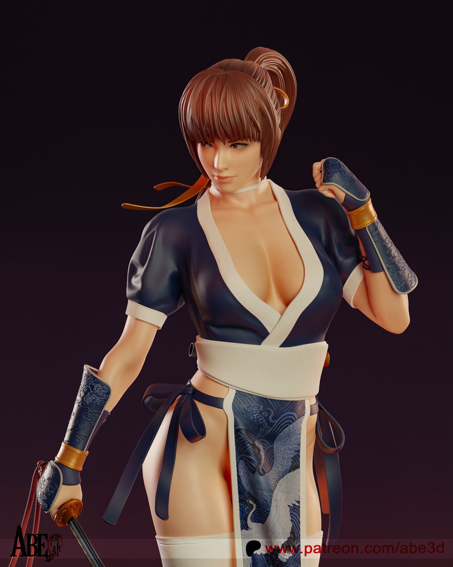 Kasumi (VARIANT PARTS INCLUDED - Unassembled and Unpainted Garage Kit - Model Designed by Abe3d