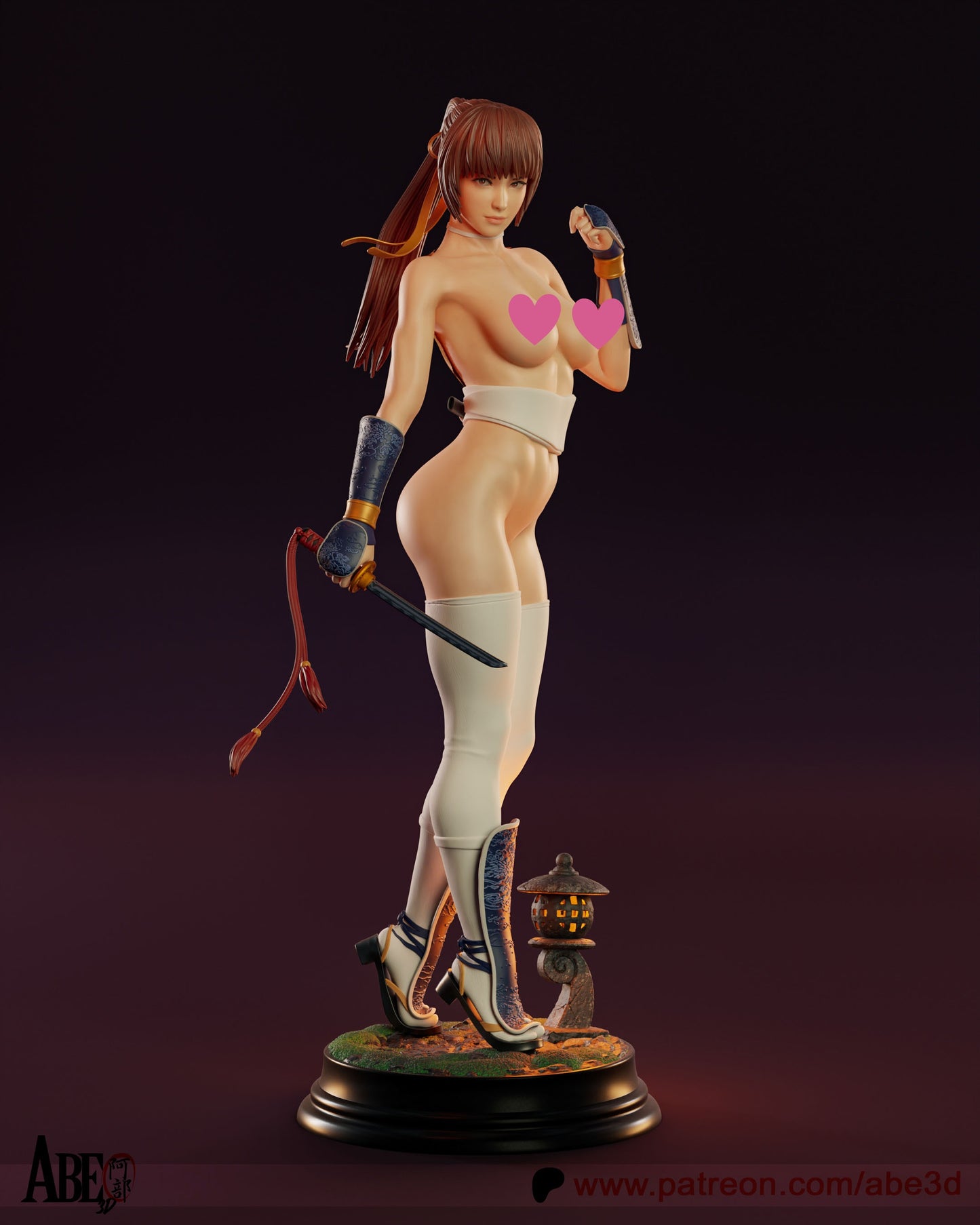 Kasumi NSFW (VARIANT PARTS INCLUDED) - Unassembled and Unpainted Garage Kit - Model Designed by Abe3d