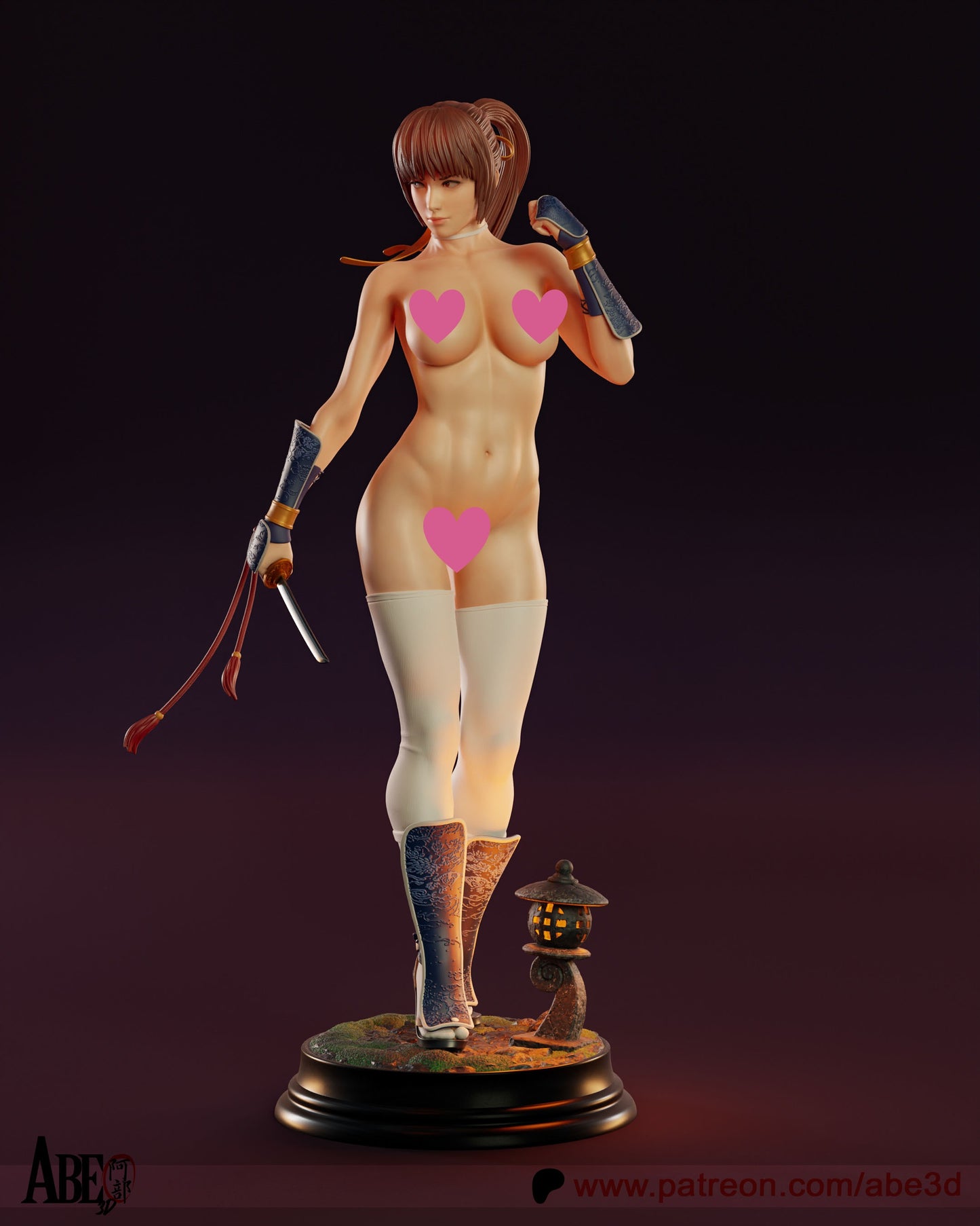 Kasumi NSFW (VARIANT PARTS INCLUDED) - Unassembled and Unpainted Garage Kit - Model Designed by Abe3d