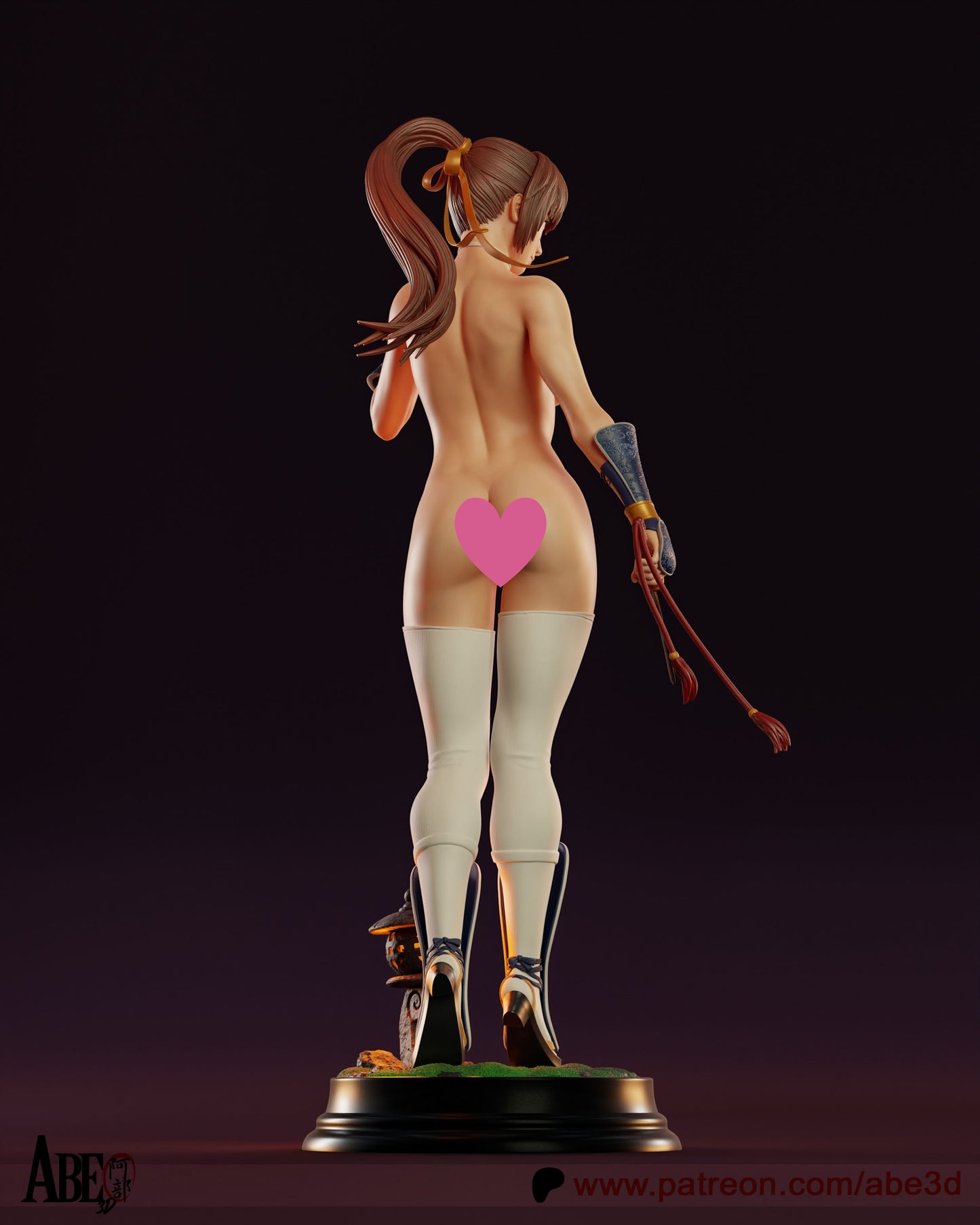 Kasumi NSFW (VARIANT PARTS INCLUDED) - Unassembled and Unpainted Garage Kit - Model Designed by Abe3d