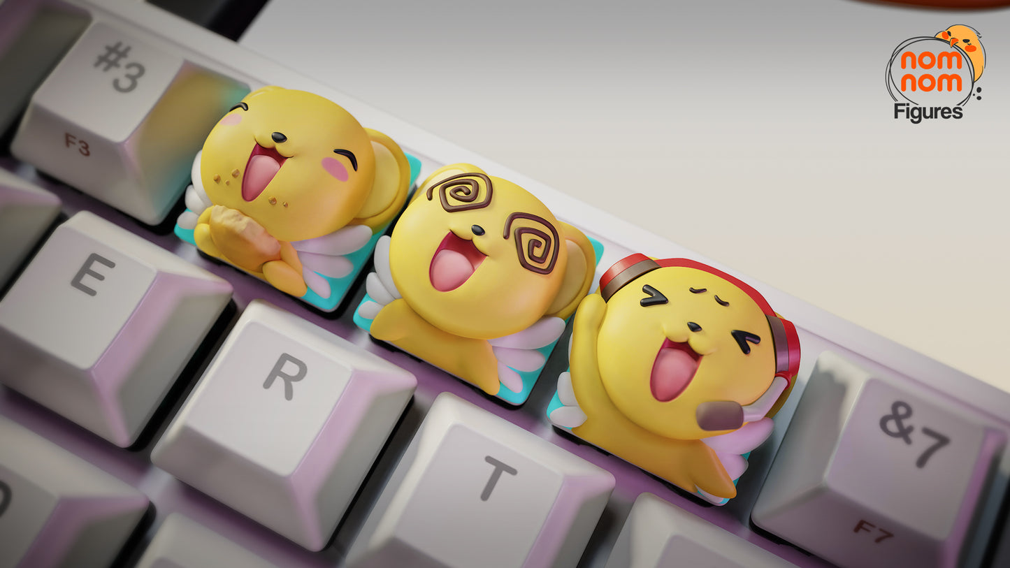 Keroberos KeyCaps - UNPAINTED - Model Designed by NomNom Figures