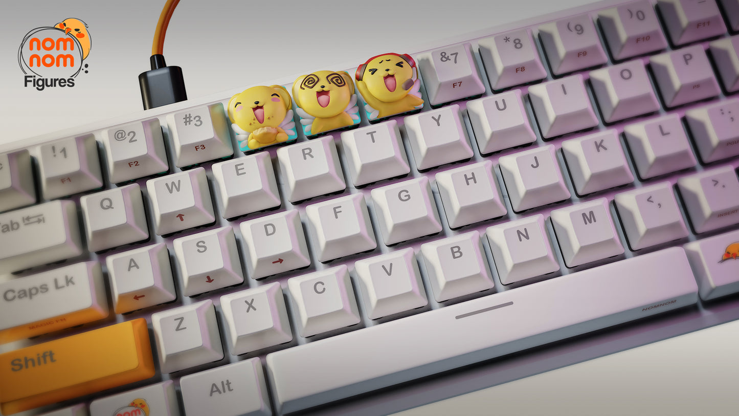 Keroberos KeyCaps - UNPAINTED - Model Designed by NomNom Figures