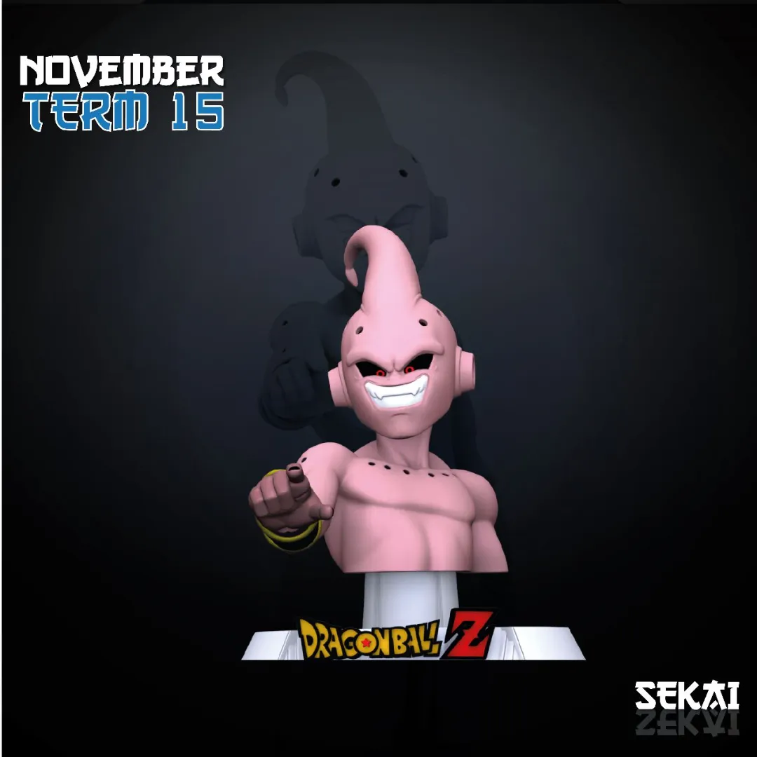 Kid Buu - Unassembled and Unpainted Garage Kit - Model Designed by Sekai3D