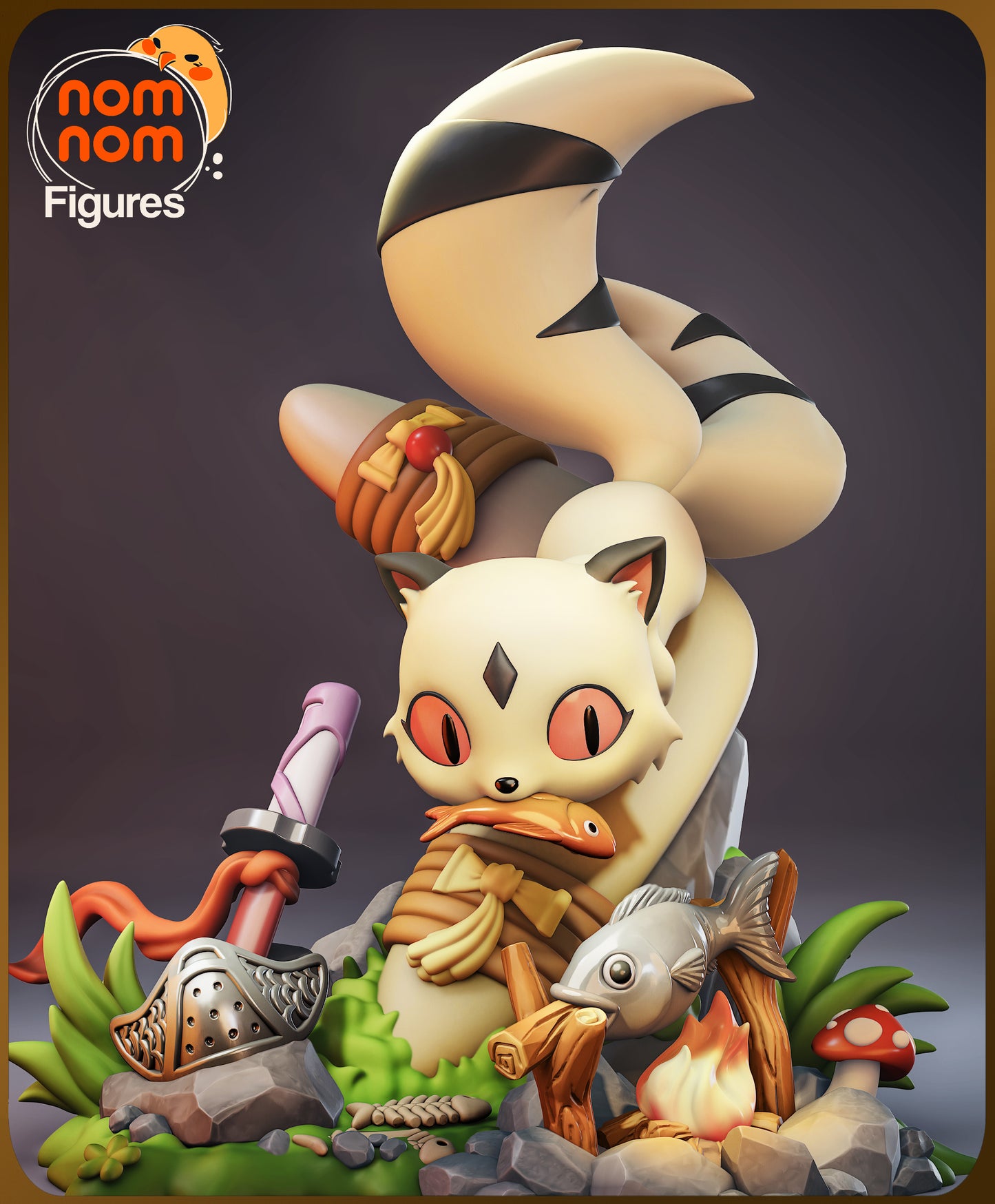 Chibi Kirara - Unassembled and Unpainted Garage Kit - Model Designed by NomNom Figures