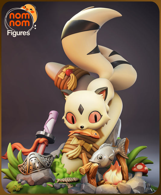 Chibi Kirara - Unassembled and Unpainted Garage Kit - Model Designed by NomNom Figures