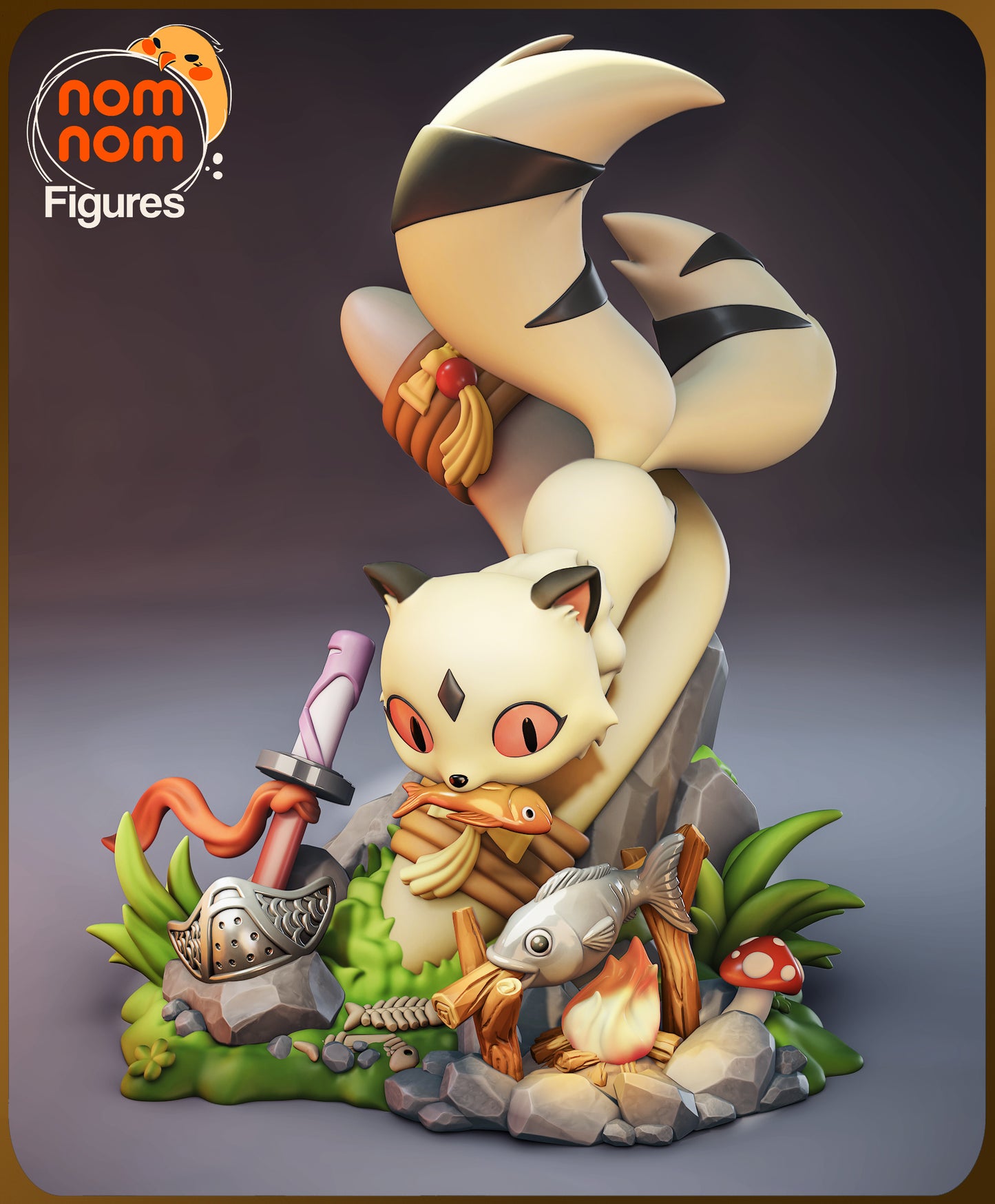 Chibi Kirara - Unassembled and Unpainted Garage Kit - Model Designed by NomNom Figures