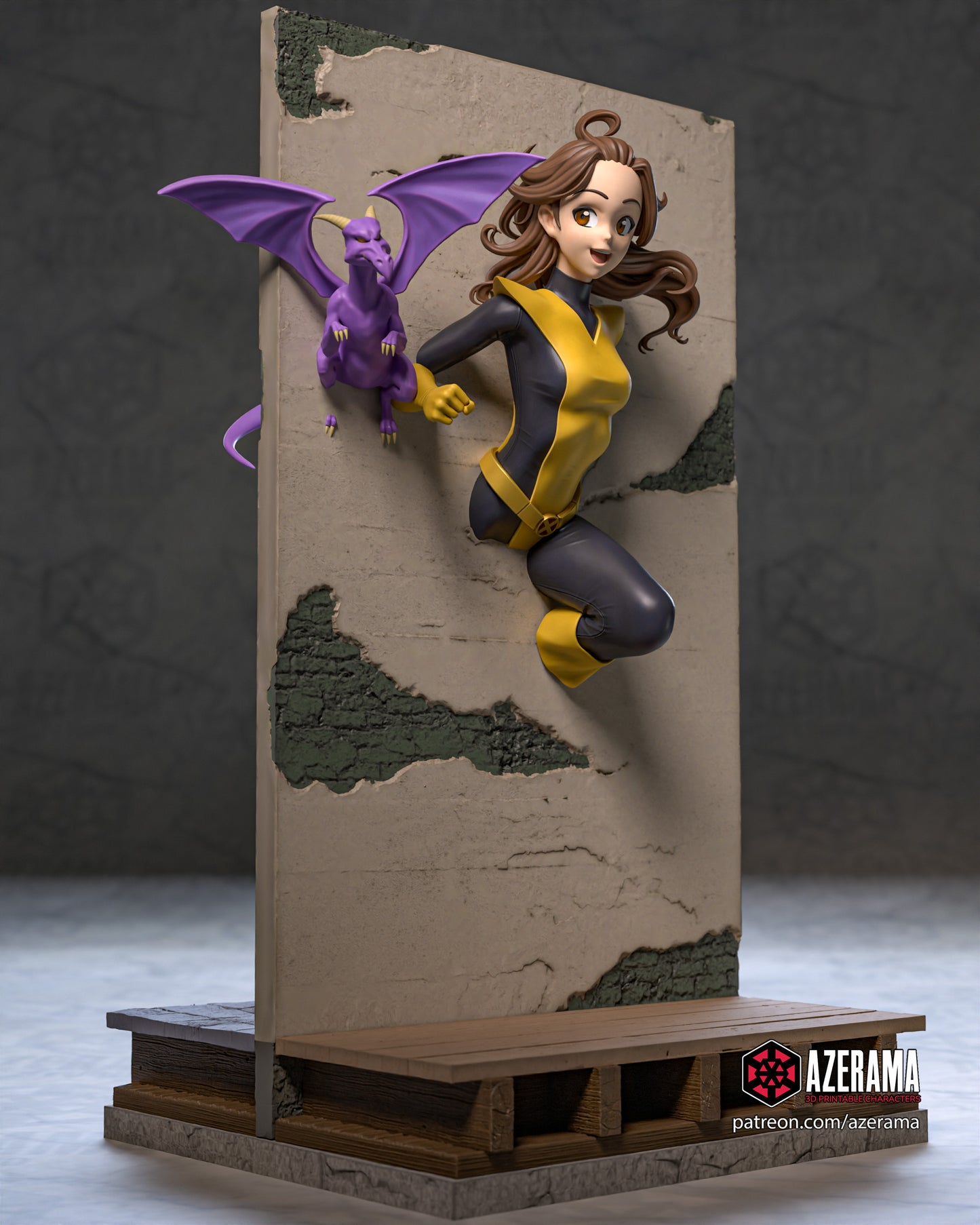 Shadow Cat (Kitty Pride) - Unassembled and Unpainted Garage Kit - Model Designed by Azerama