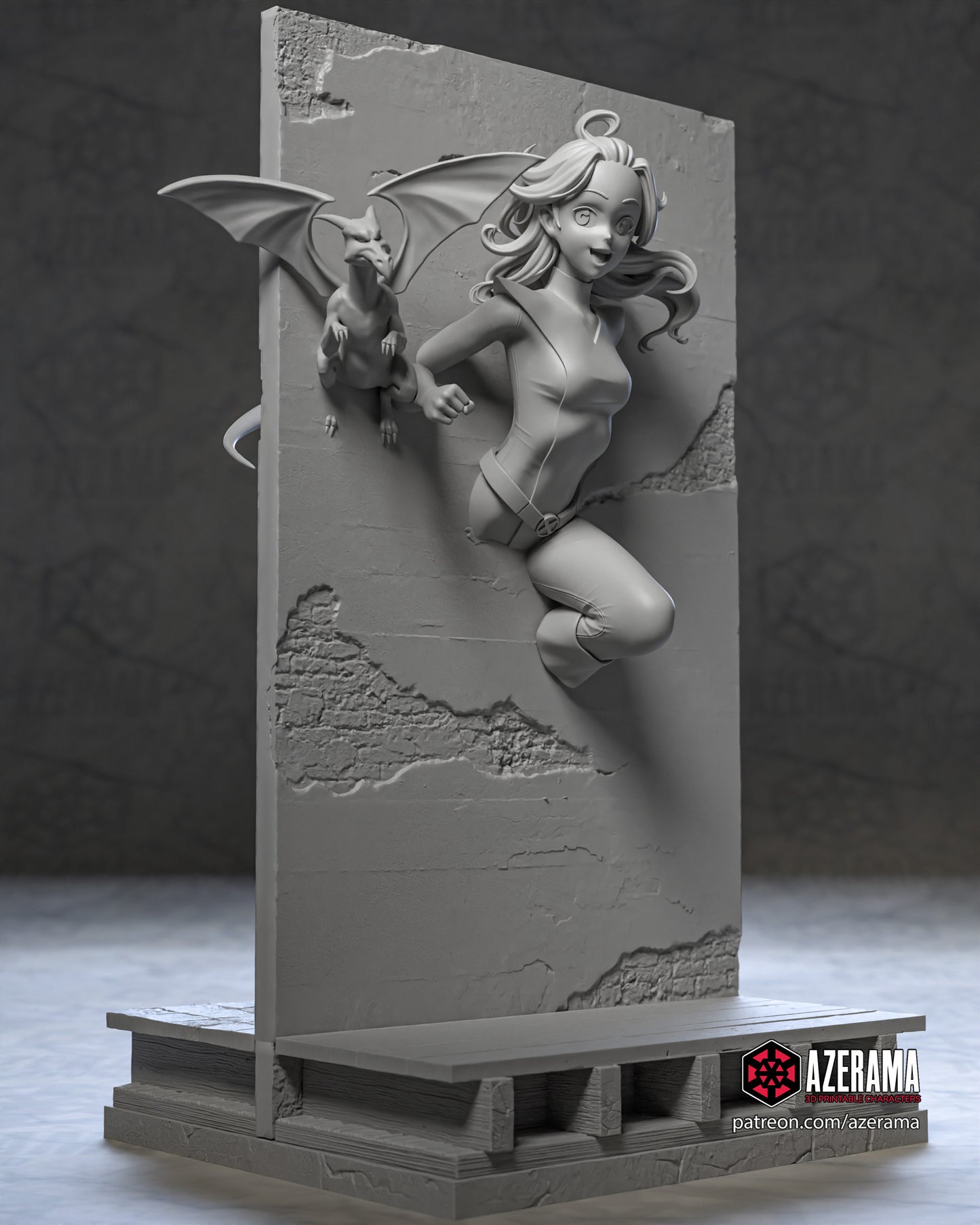 Shadow Cat (Kitty Pride) - Unassembled and Unpainted Garage Kit - Model Designed by Azerama