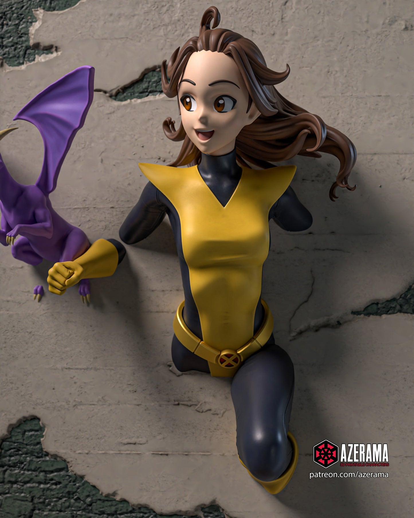 Shadow Cat (Kitty Pride) - Unassembled and Unpainted Garage Kit - Model Designed by Azerama