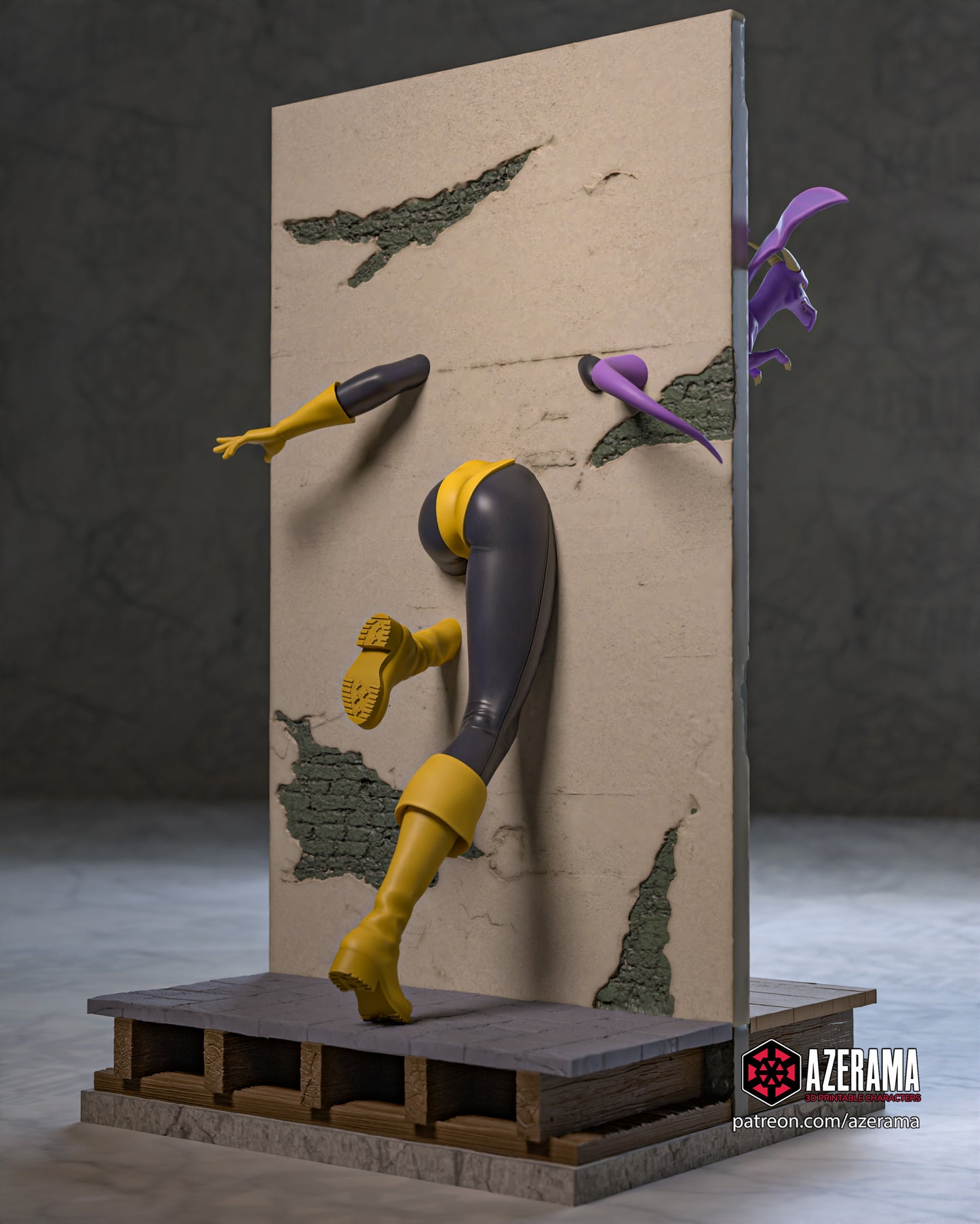 Shadow Cat (Kitty Pride) - Unassembled and Unpainted Garage Kit - Model Designed by Azerama