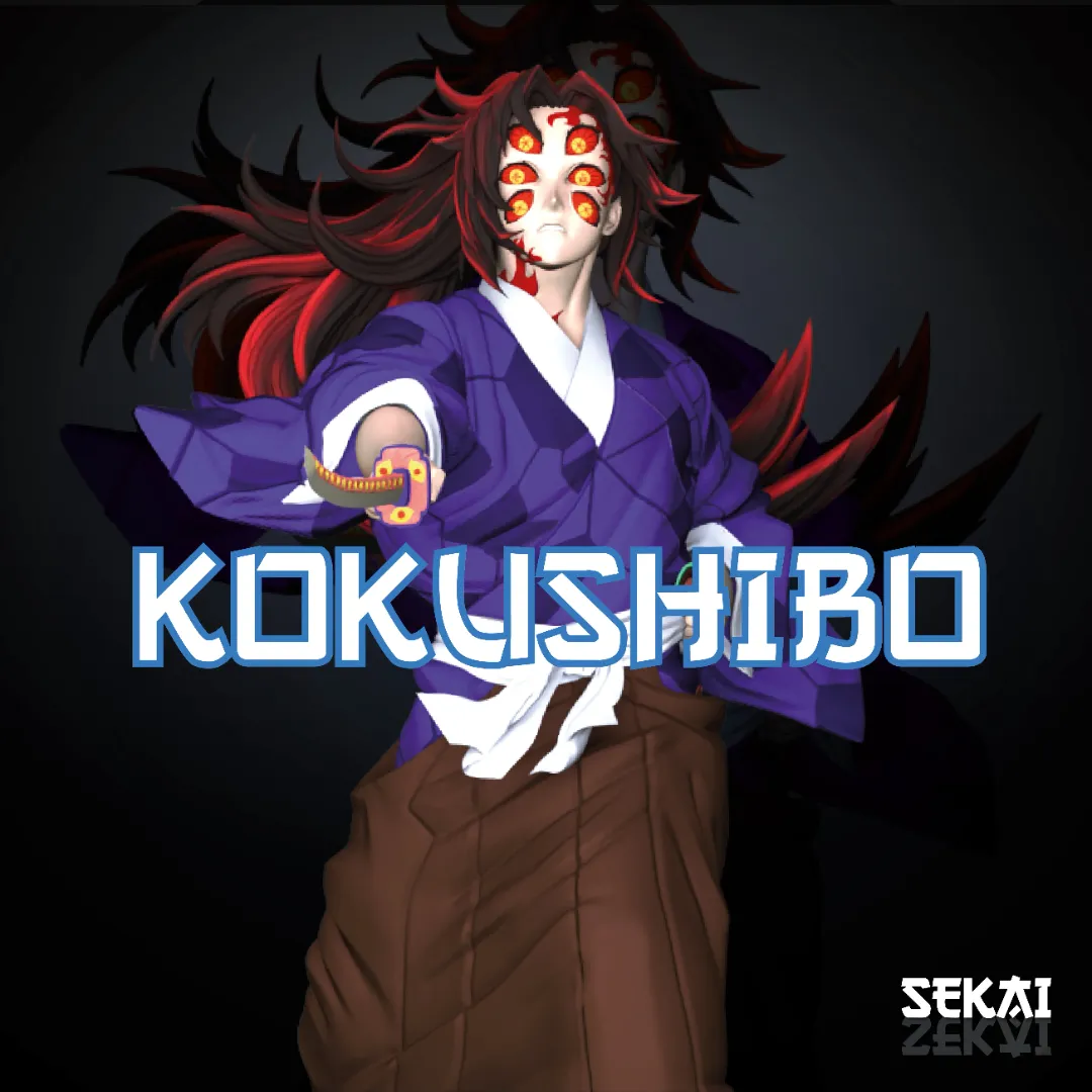 Kokushibo - Unassembled and Unpainted Garage Kit - Model Designed by Sekai3D
