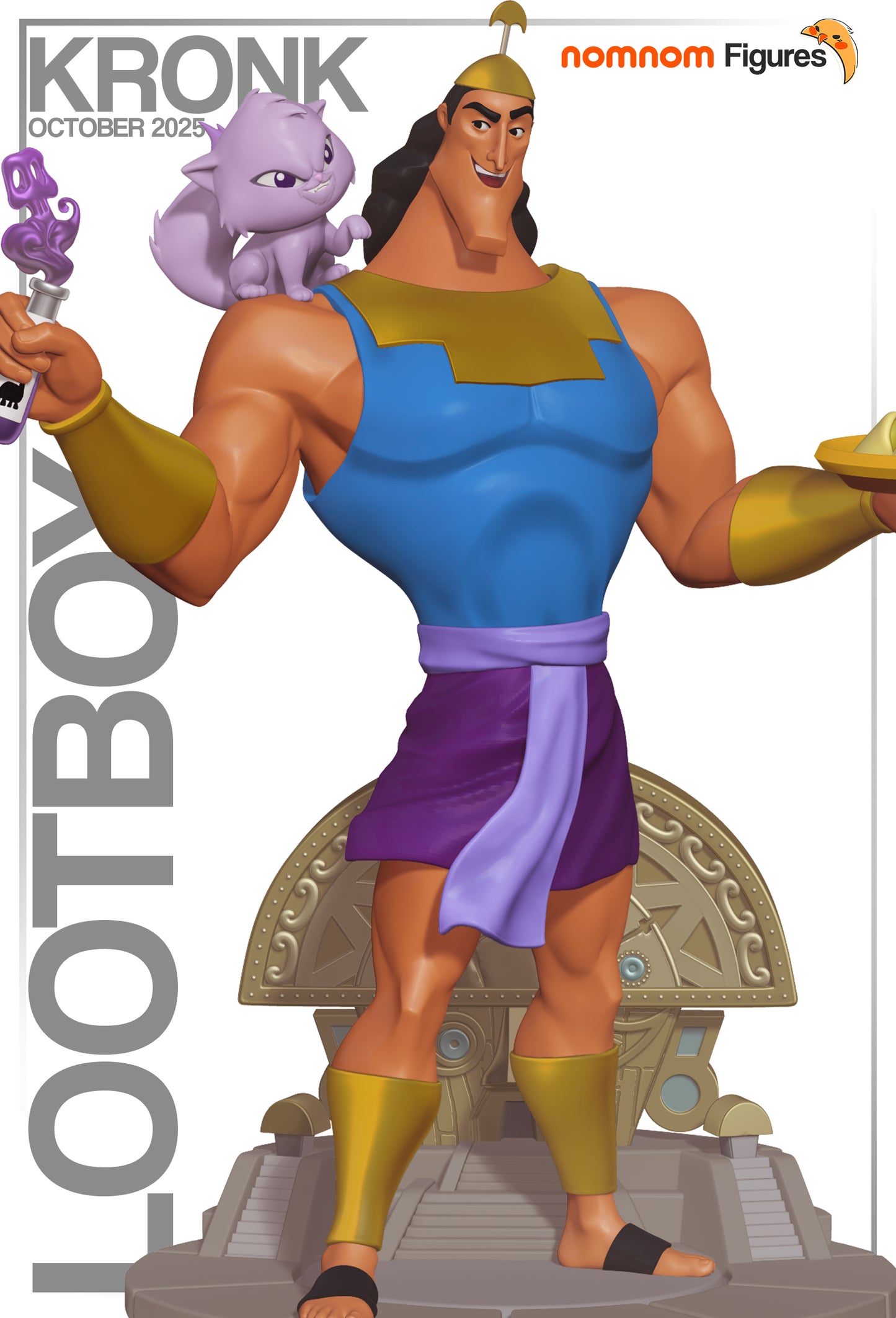 Kronk - Unassembled and Unpainted Garage Kit - Model Designed by NomNom Figures