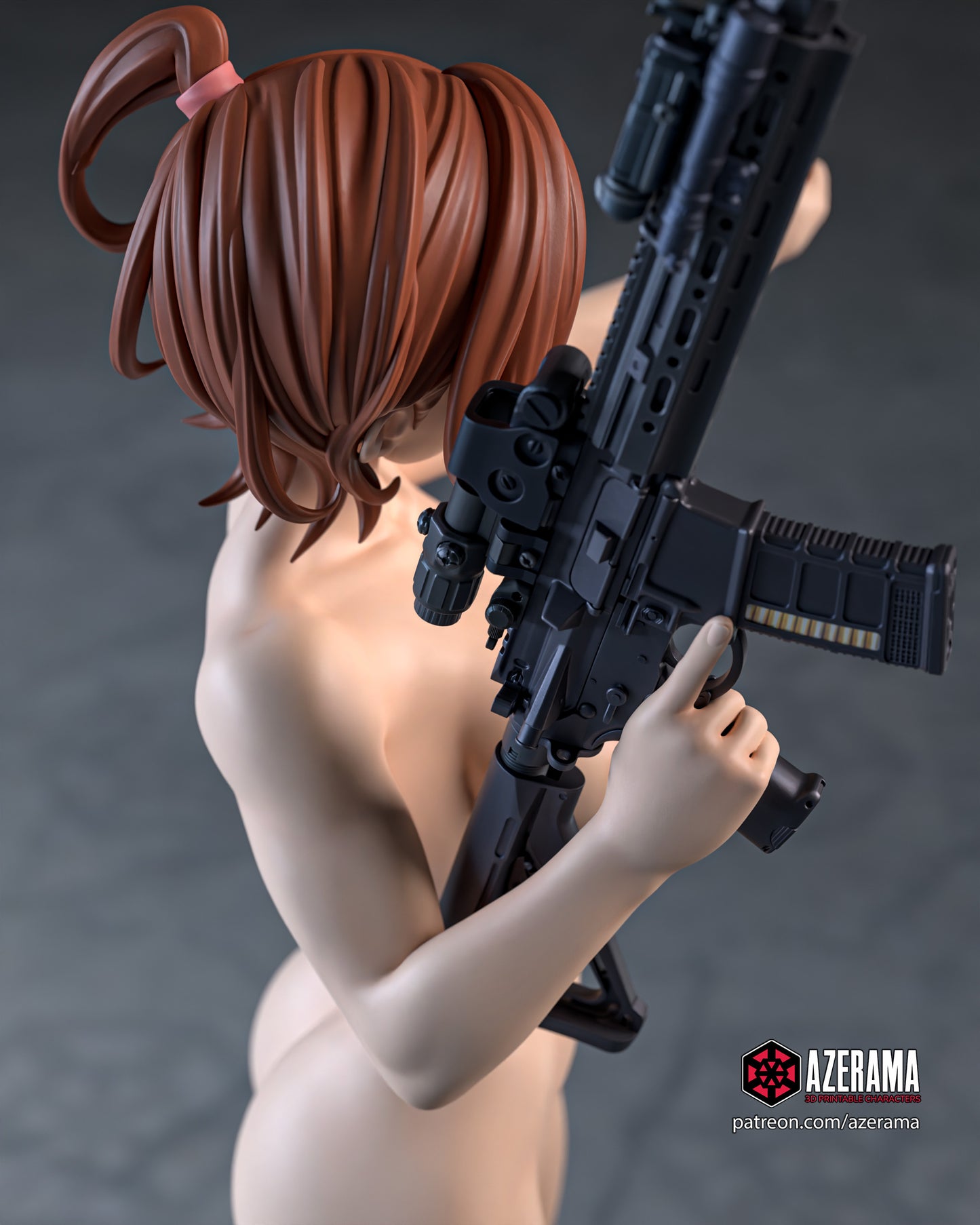 Kuriyabashi (GATE) NSFW - Unassembled and Unpainted Garage Kit - Model Designed by Azerama