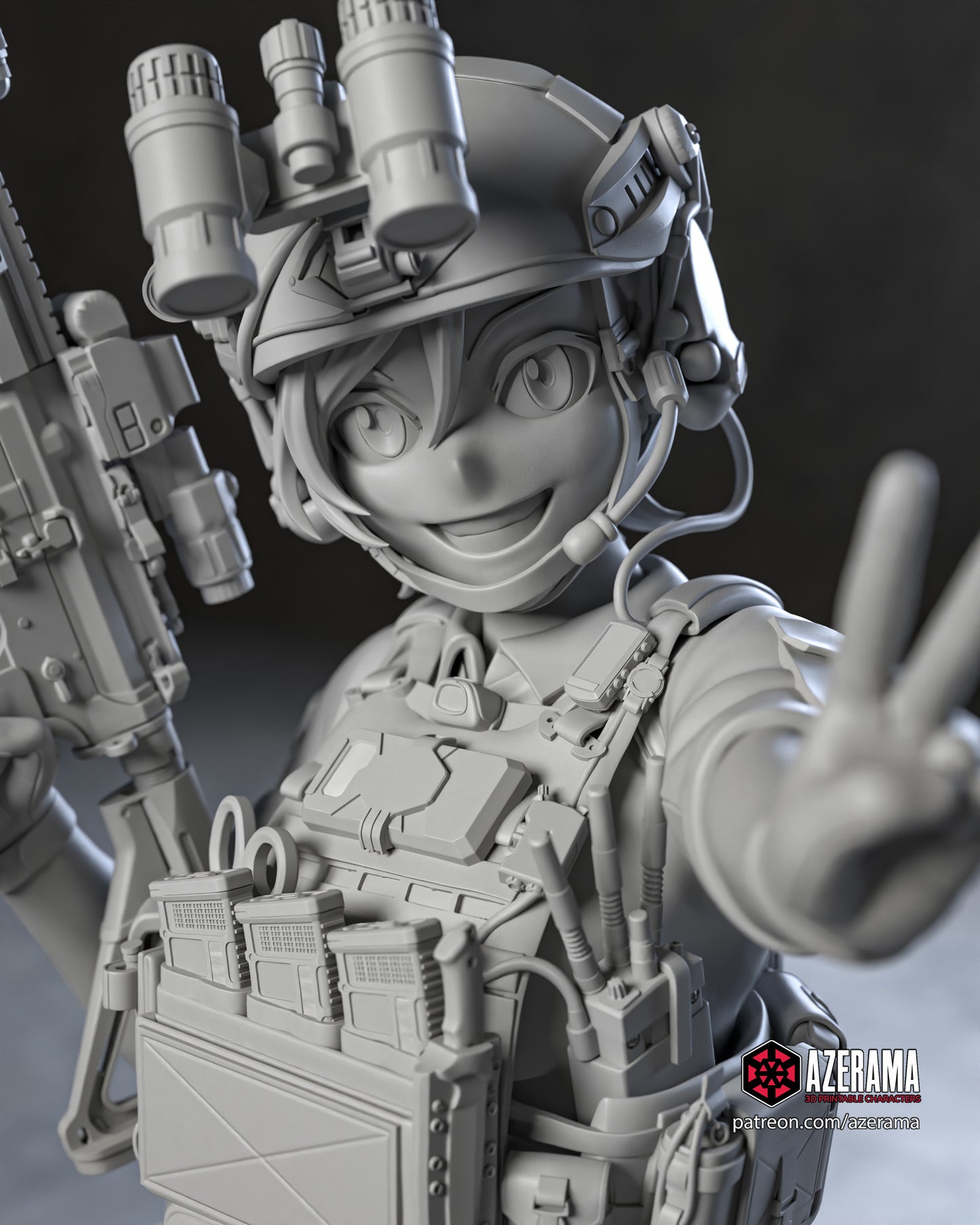 Kuriyabashi (GATE) - Unassembled and Unpainted Garage Kit - Model Designed by Azerama