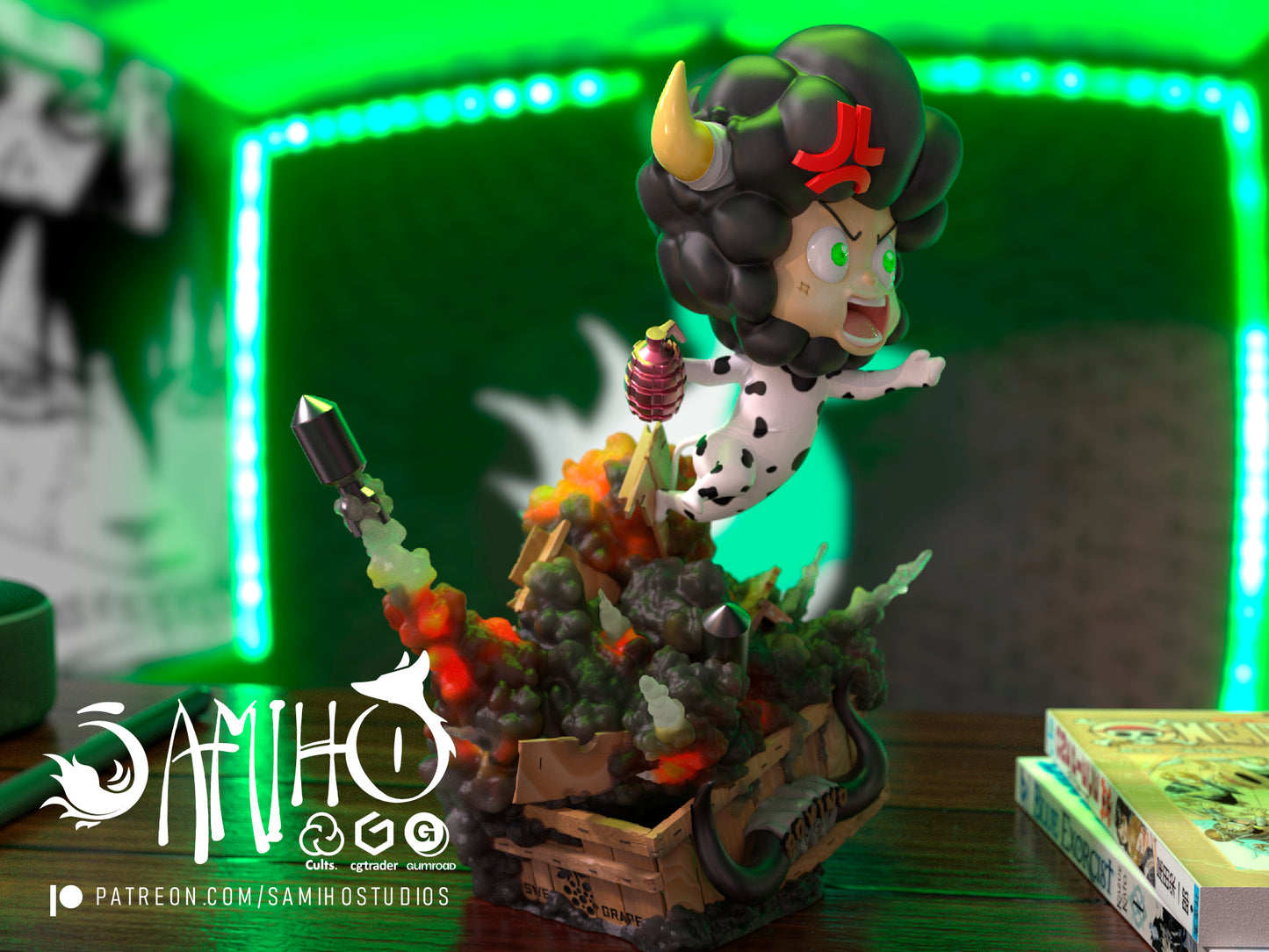 Lamboo Grenade - Unassembled and Unpainted Garage Kit - Model Designed by Samiho Studios