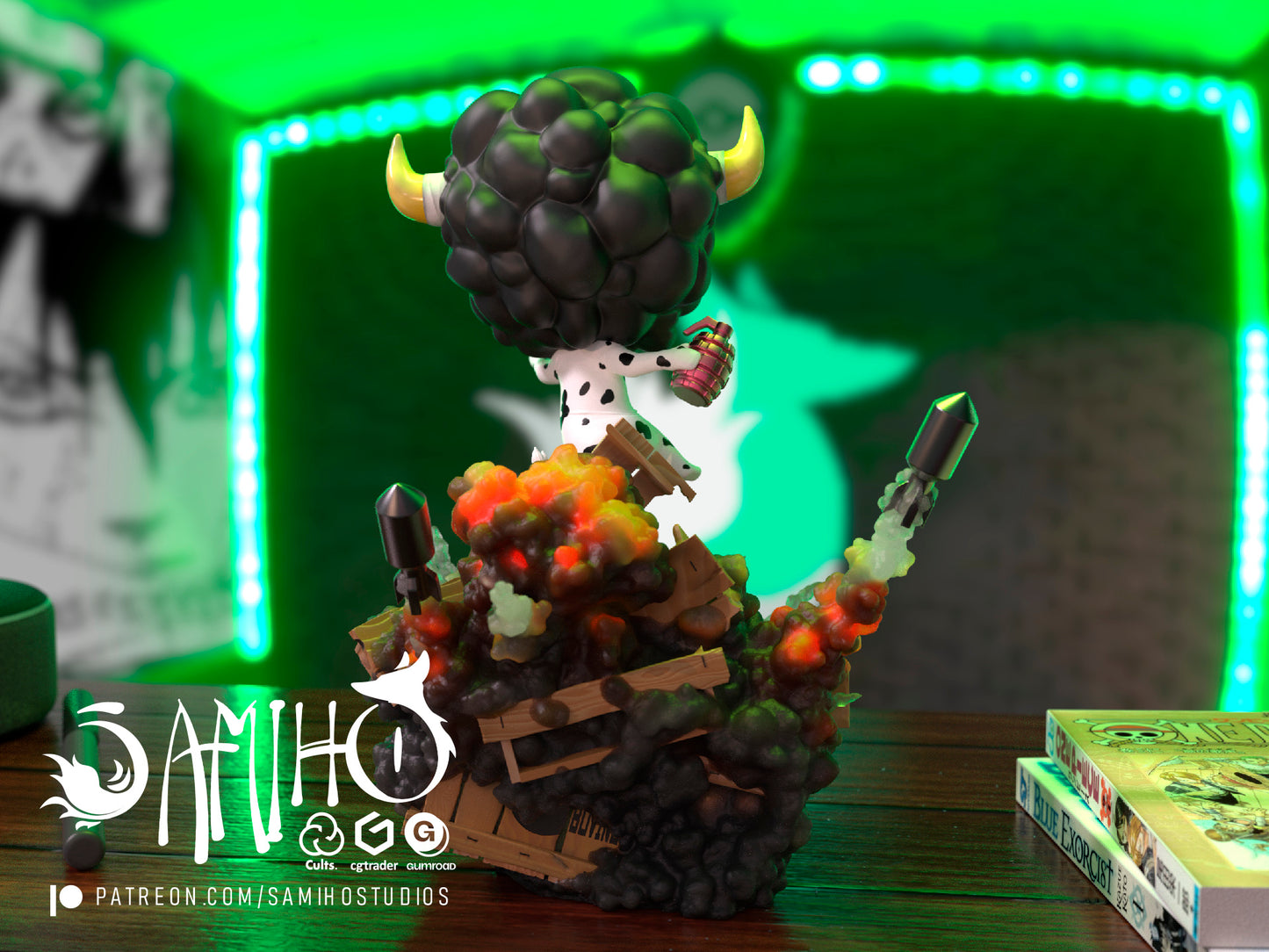 Lamboo Grenade - Unassembled and Unpainted Garage Kit - Model Designed by Samiho Studios