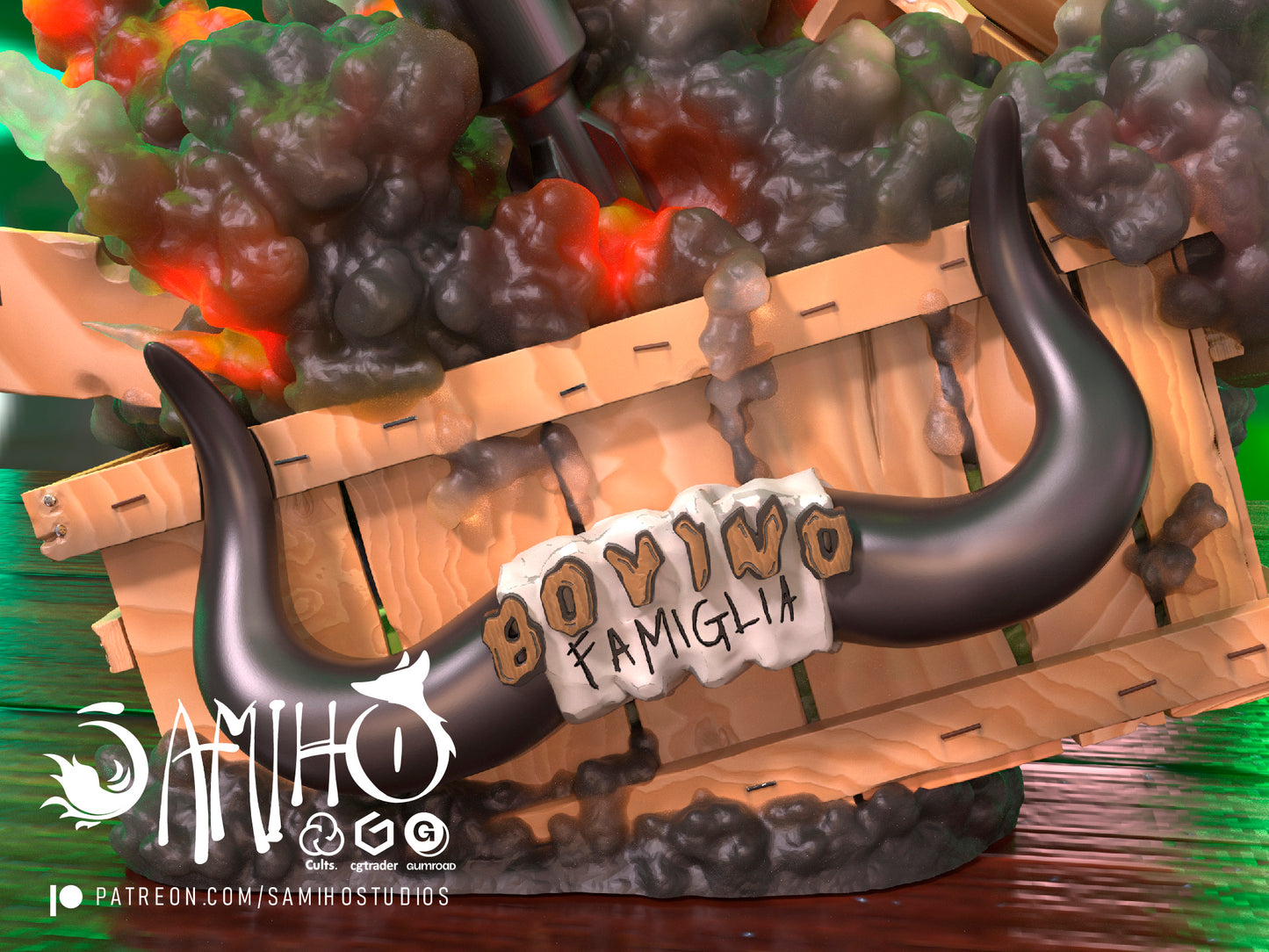 Lamboo Grenade - Unassembled and Unpainted Garage Kit - Model Designed by Samiho Studios