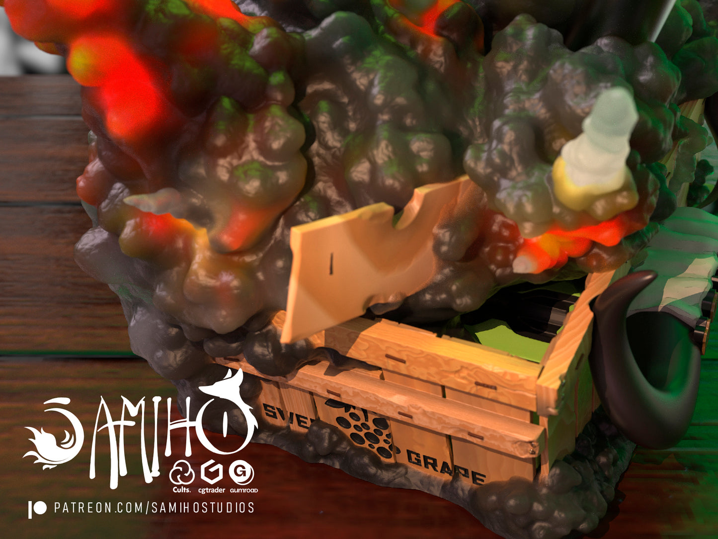 Lamboo Grenade - Unassembled and Unpainted Garage Kit - Model Designed by Samiho Studios