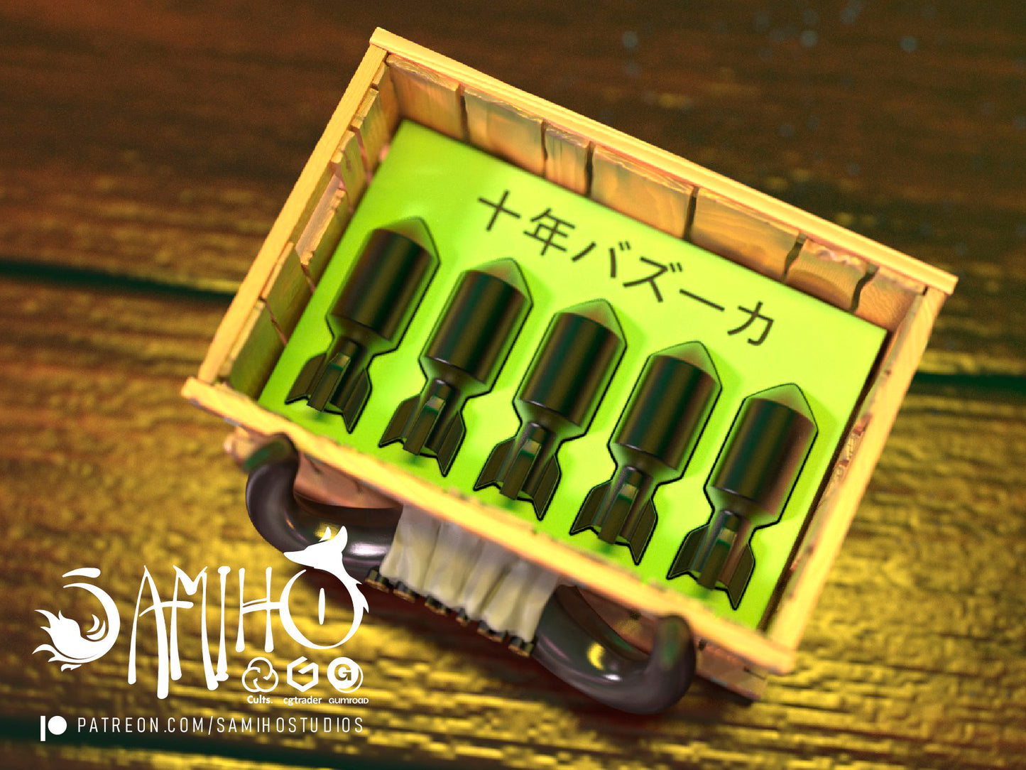 Lamboo Bazooka - Unassembled and Unpainted Garage Kit - Model Designed by Samiho Studios