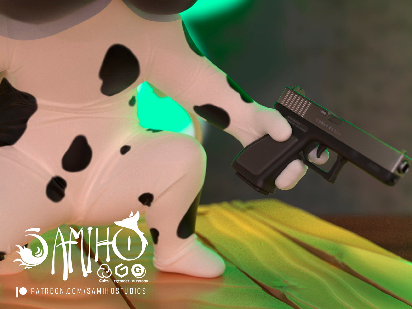 Lamboo Bazooka - Unassembled and Unpainted Garage Kit - Model Designed by Samiho Studios