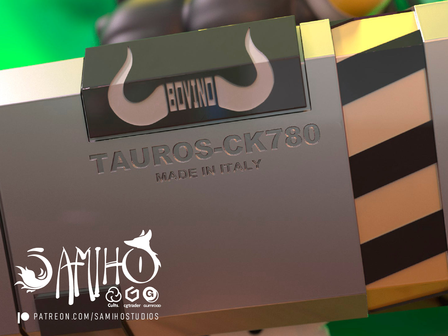 Lamboo Bazooka - Unassembled and Unpainted Garage Kit - Model Designed by Samiho Studios