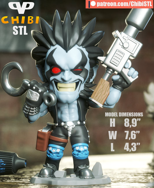 Lobo  - Unassembled and Unpainted Garage Kit - Model Designed by ChibiSTL