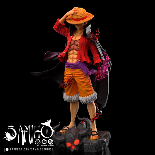 Luffy - Unassembled and Unpainted Garage Kit - Model Designed by Samiho Studios
