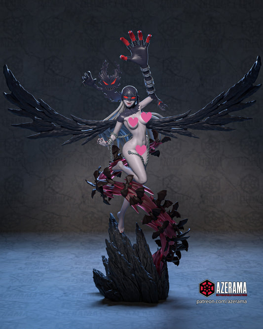 Lady Devimon NSFW - Unassembled and Unpainted Garage Kit - Model Designed by Azerama