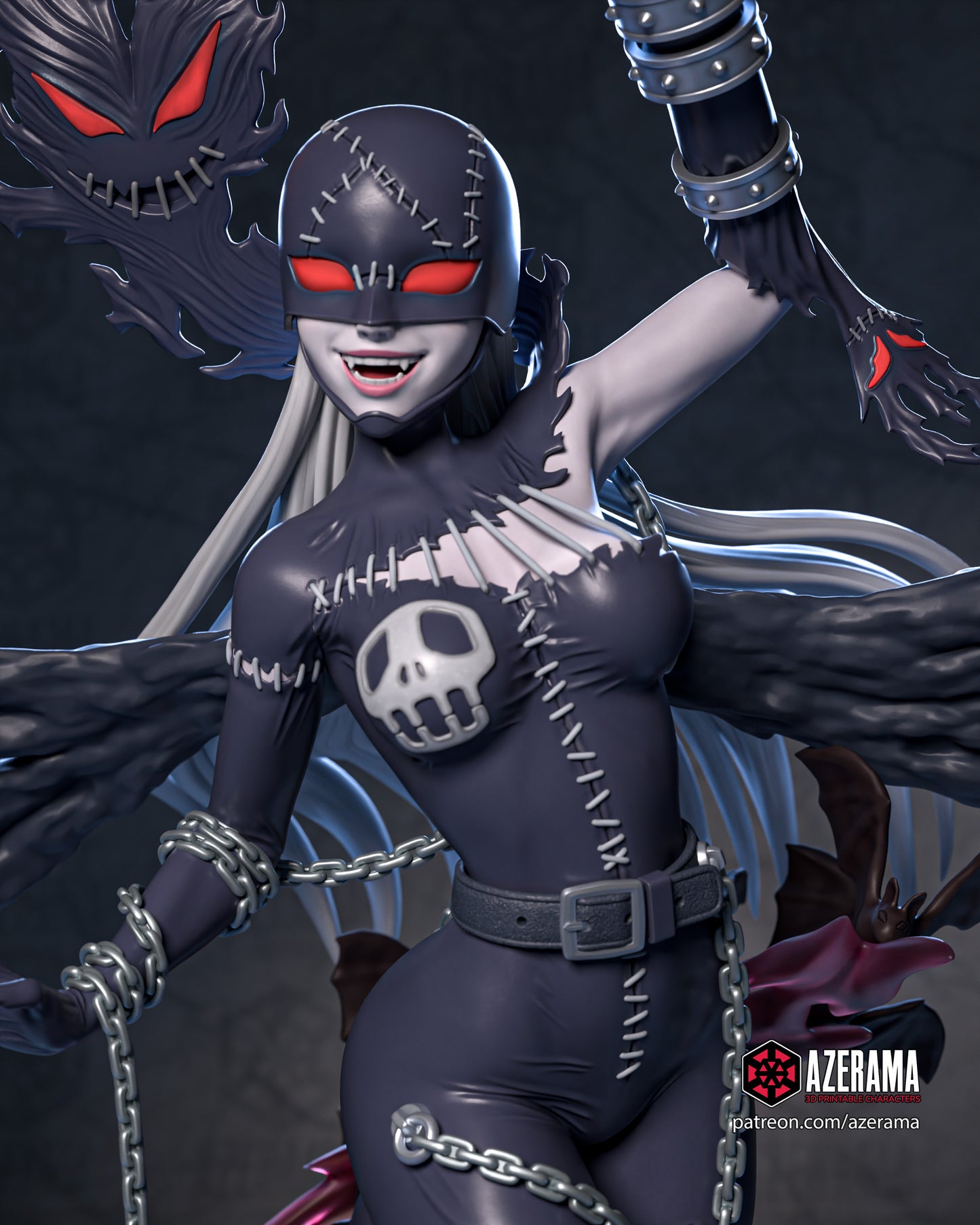 Lady Devimon - Unassembled and Unpainted Garage Kit - Model Designed by Azerama