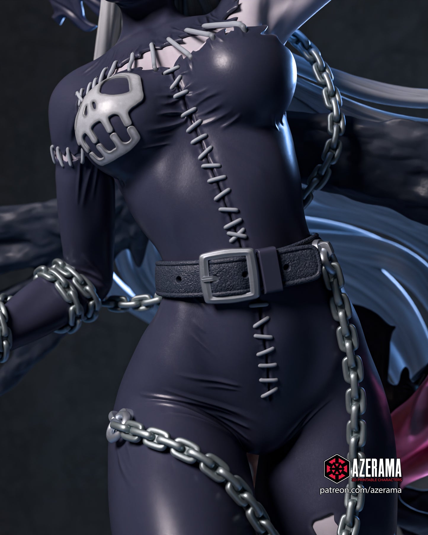Lady Devimon - Unassembled and Unpainted Garage Kit - Model Designed by Azerama
