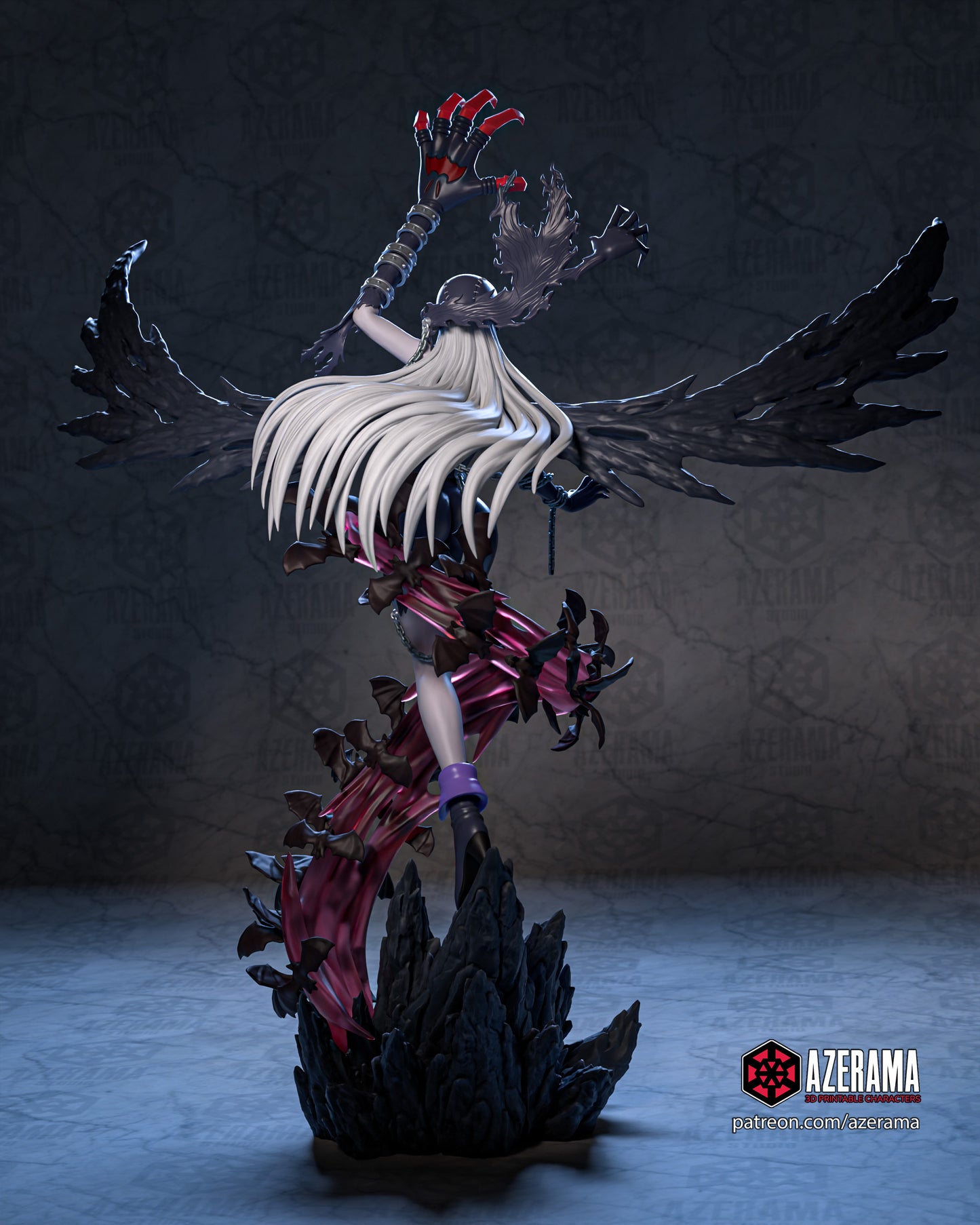 Lady Devimon - Unassembled and Unpainted Garage Kit - Model Designed by Azerama