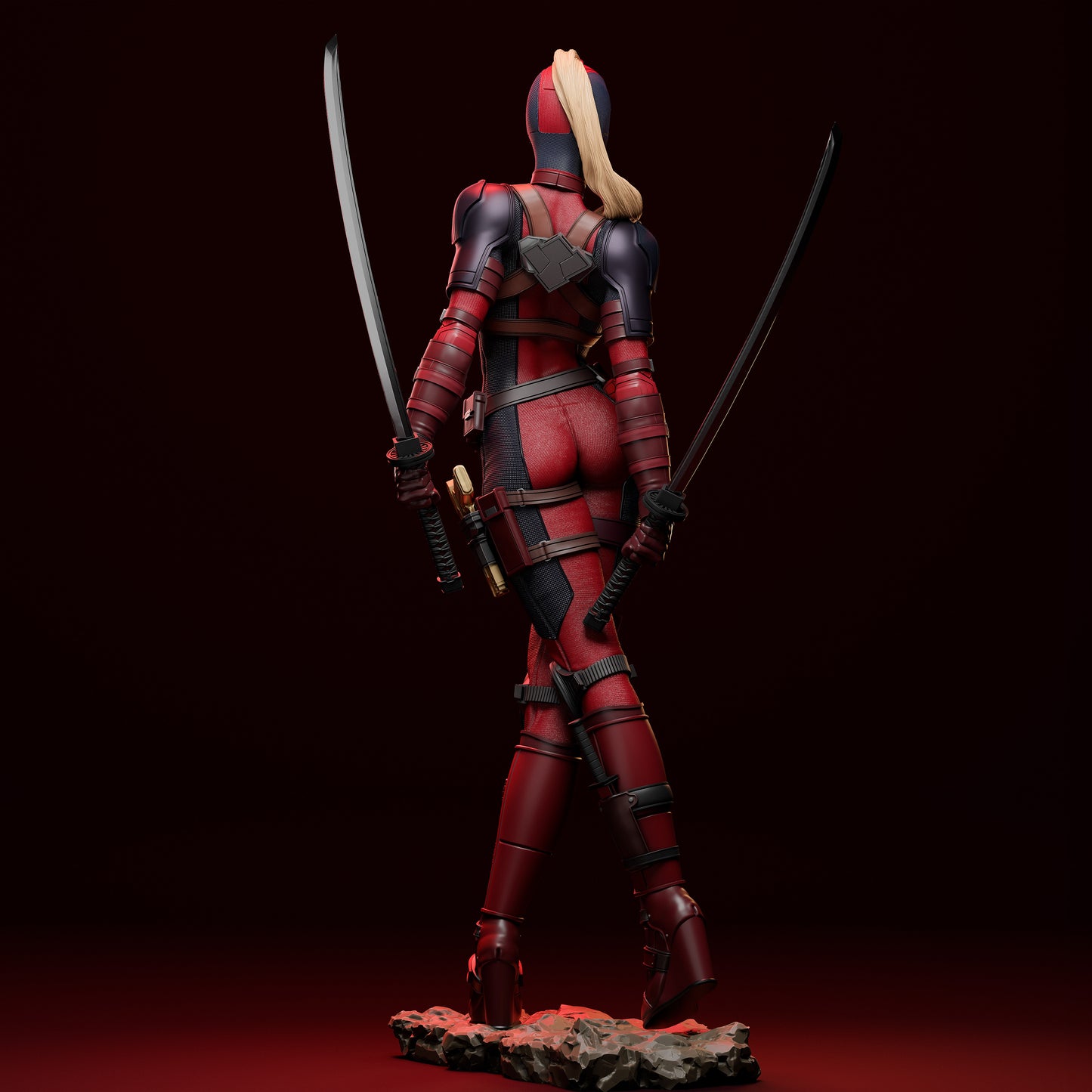 Lady Deadpool - Unassembled and Unpainted Garage Kit - Model Designed by Abe3d/DePaula