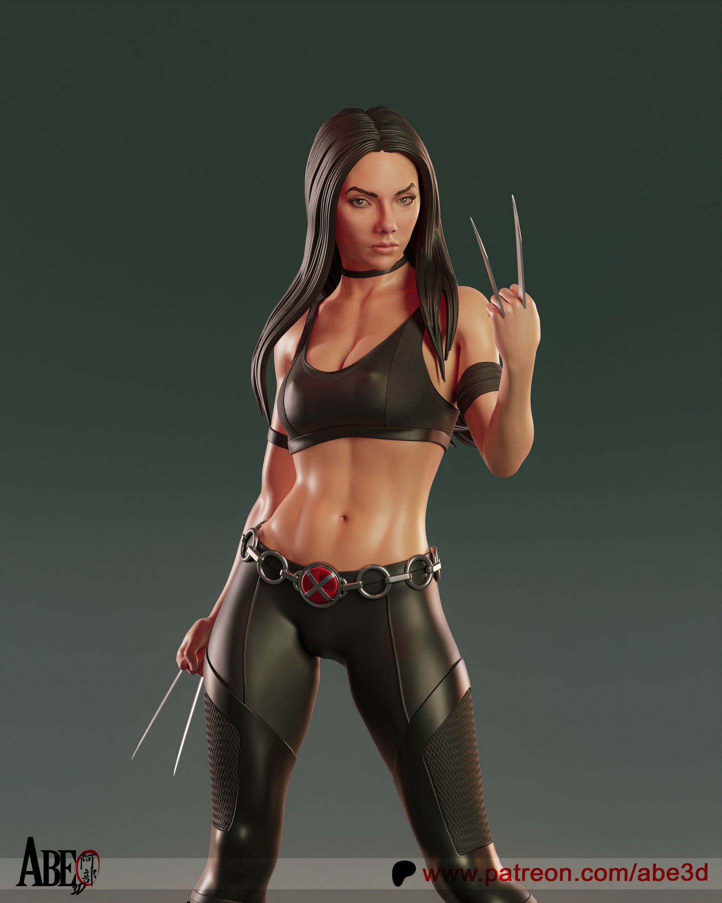 X-23 (VARIANT PARTS INCLUDED - Unassembled and Unpainted Garage Kit - Model Designed by Abe3d
