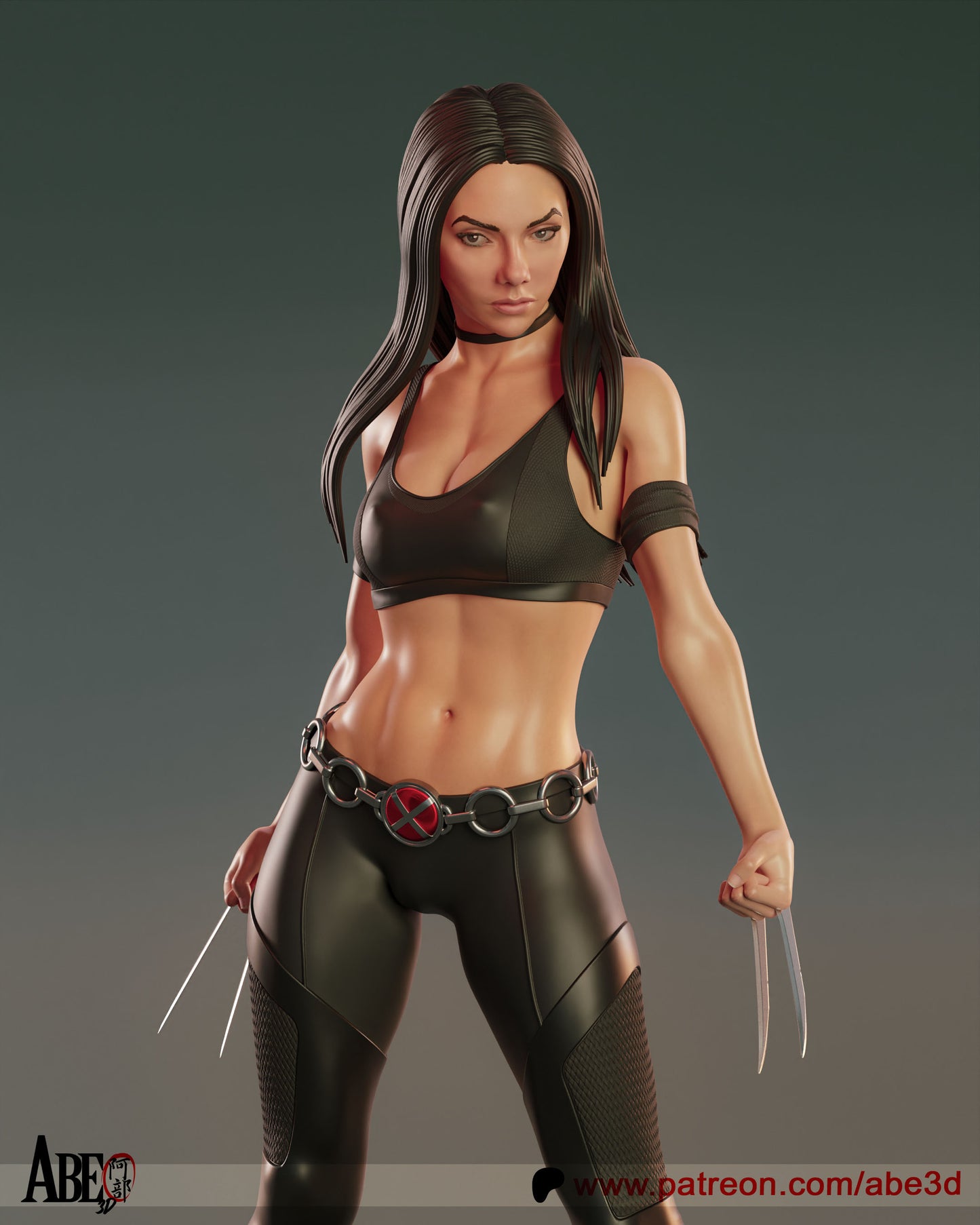 X-23 (VARIANT PARTS INCLUDED - Unassembled and Unpainted Garage Kit - Model Designed by Abe3d
