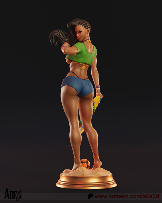 Laura - Unassembled and Unpainted Garage Kit - Model Designed by Abe3d (VARIANT PARTS INCLUDED