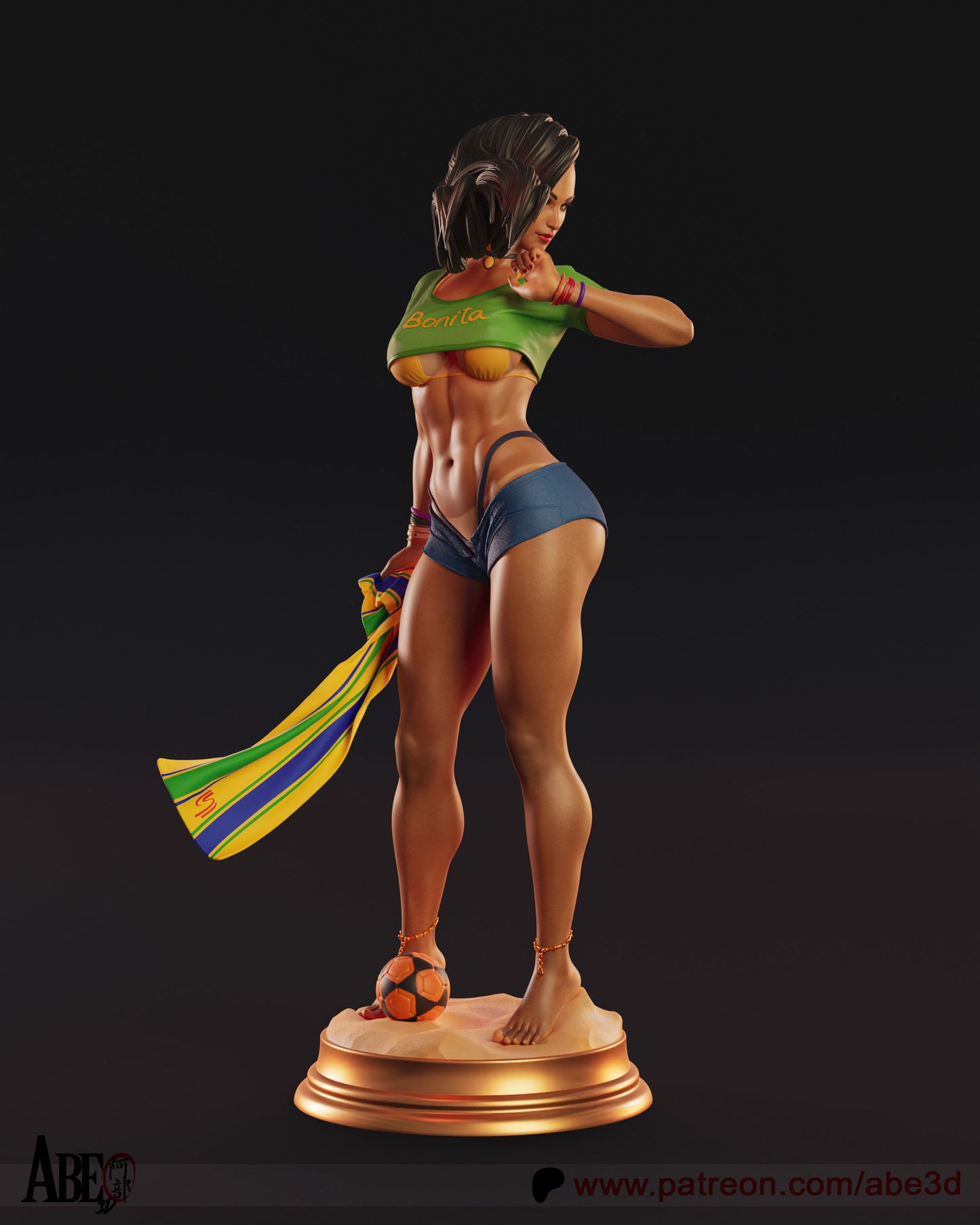 Laura - Unassembled and Unpainted Garage Kit - Model Designed by Abe3d (VARIANT PARTS INCLUDED