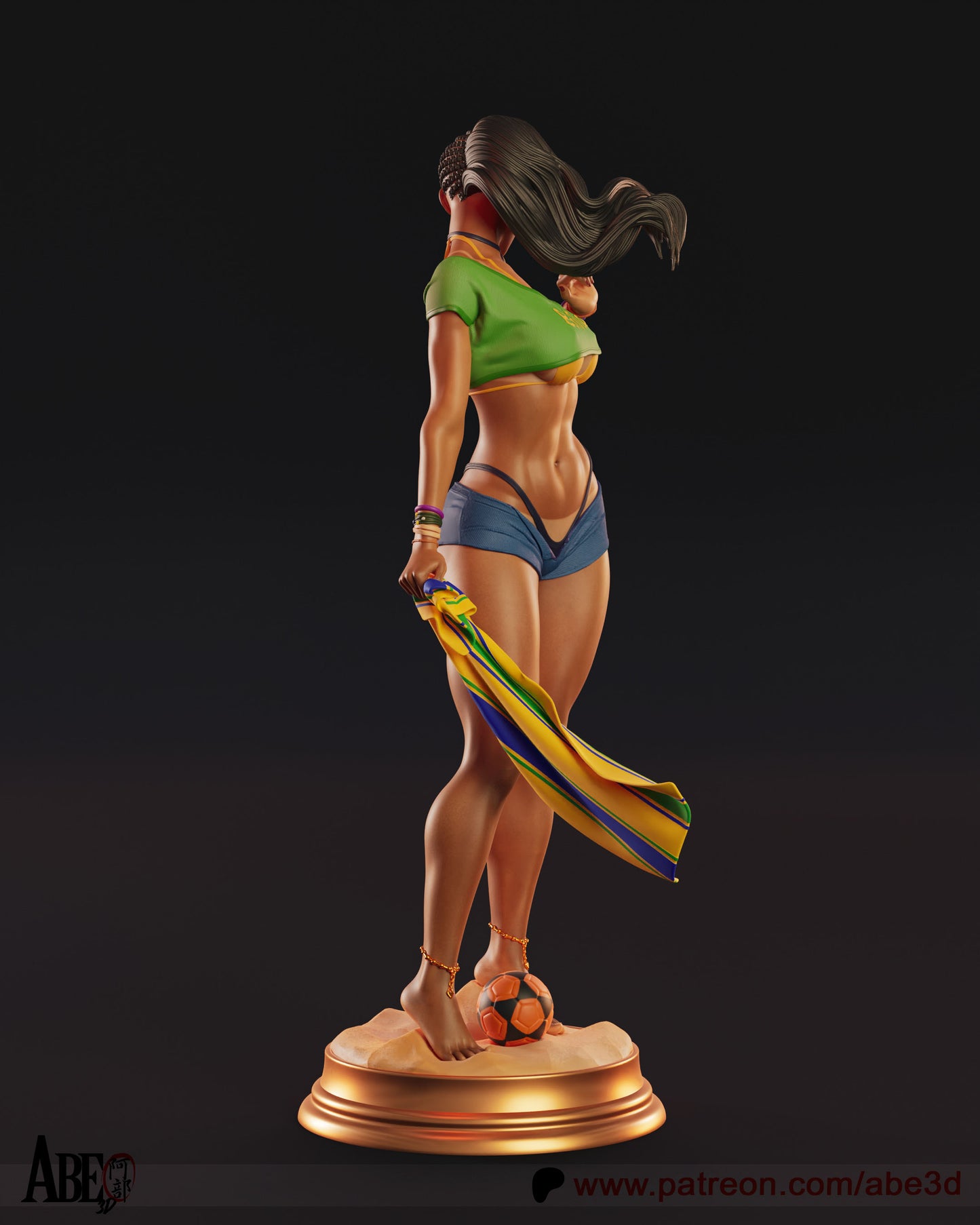 Laura - Unassembled and Unpainted Garage Kit - Model Designed by Abe3d (VARIANT PARTS INCLUDED