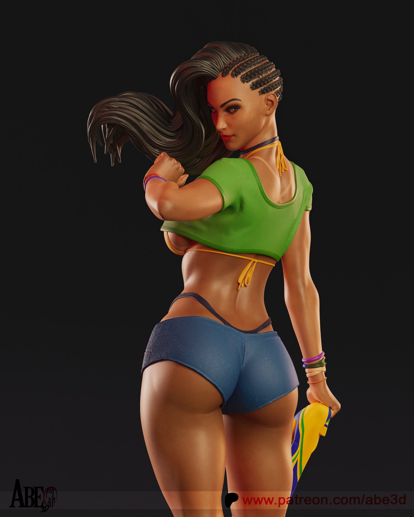 Laura - Unassembled and Unpainted Garage Kit - Model Designed by Abe3d (VARIANT PARTS INCLUDED