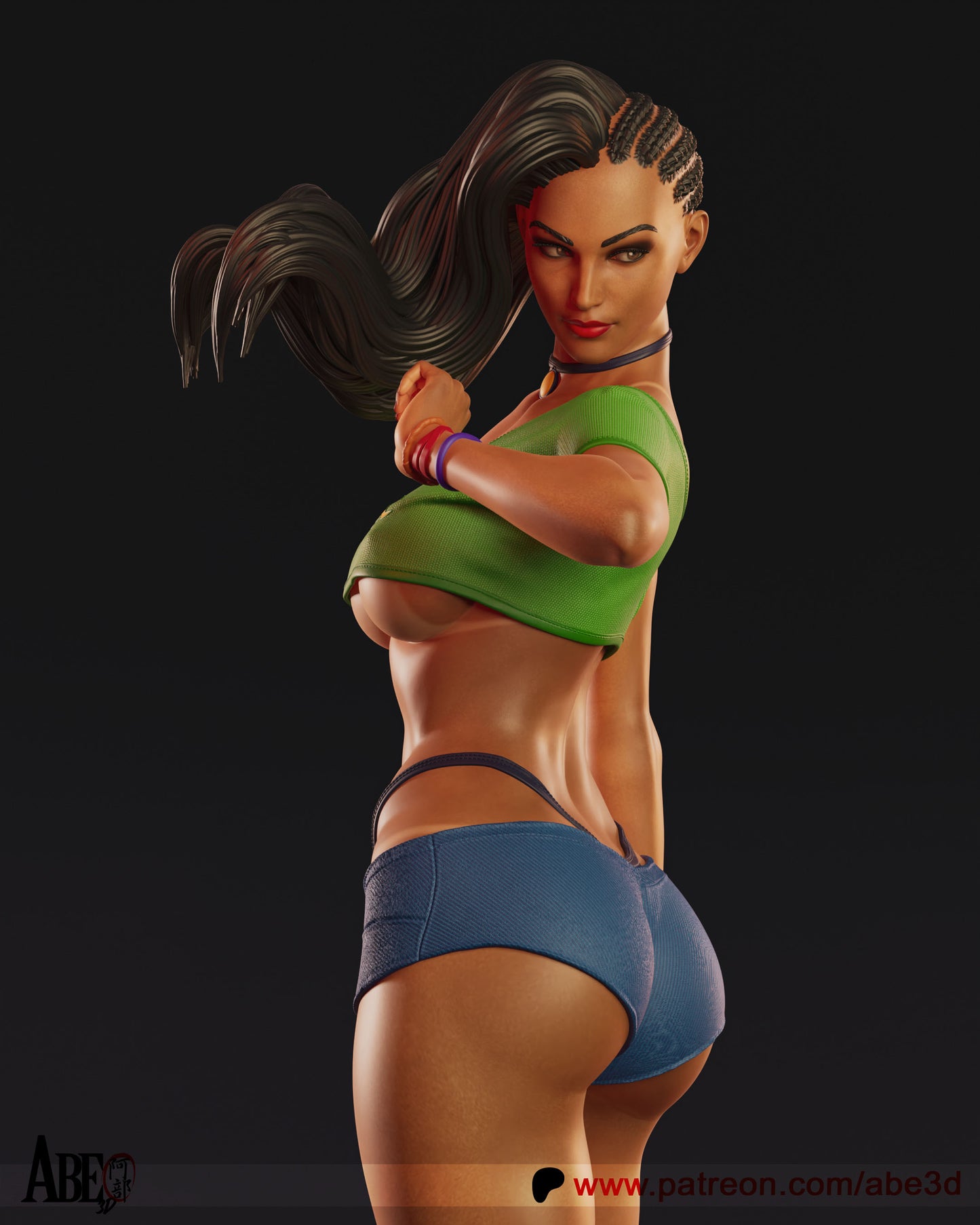 Laura - Unassembled and Unpainted Garage Kit - Model Designed by Abe3d (VARIANT PARTS INCLUDED