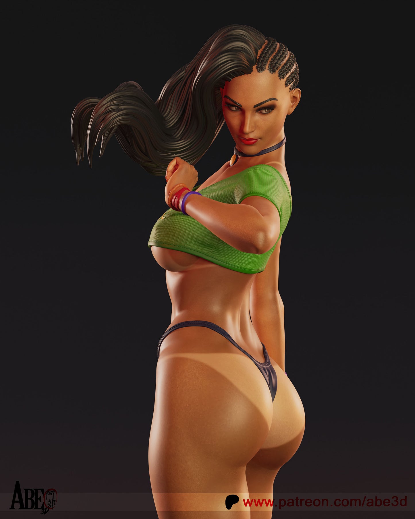 Laura - Unassembled and Unpainted Garage Kit - Model Designed by Abe3d (VARIANT PARTS INCLUDED