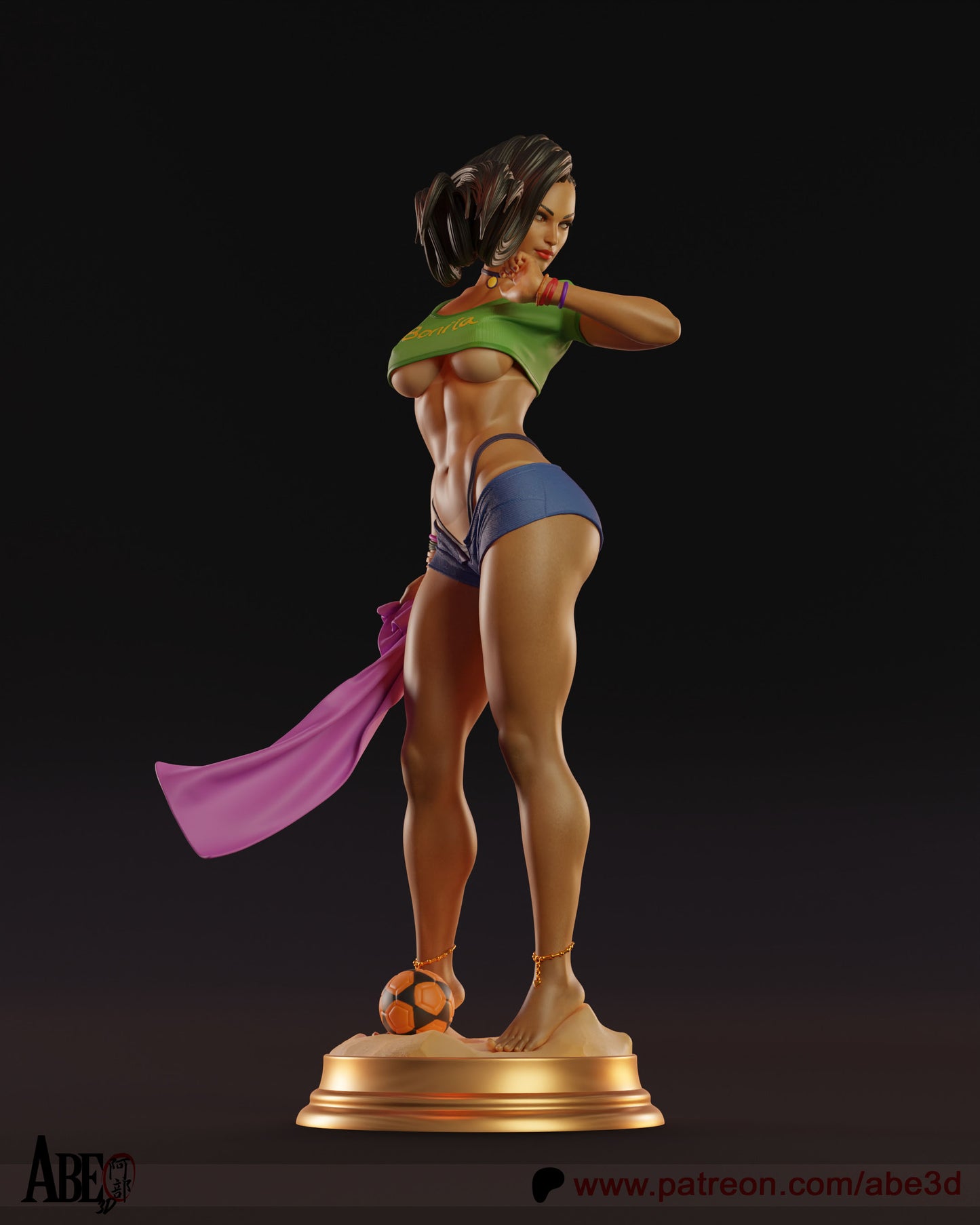 Laura - Unassembled and Unpainted Garage Kit - Model Designed by Abe3d (VARIANT PARTS INCLUDED
