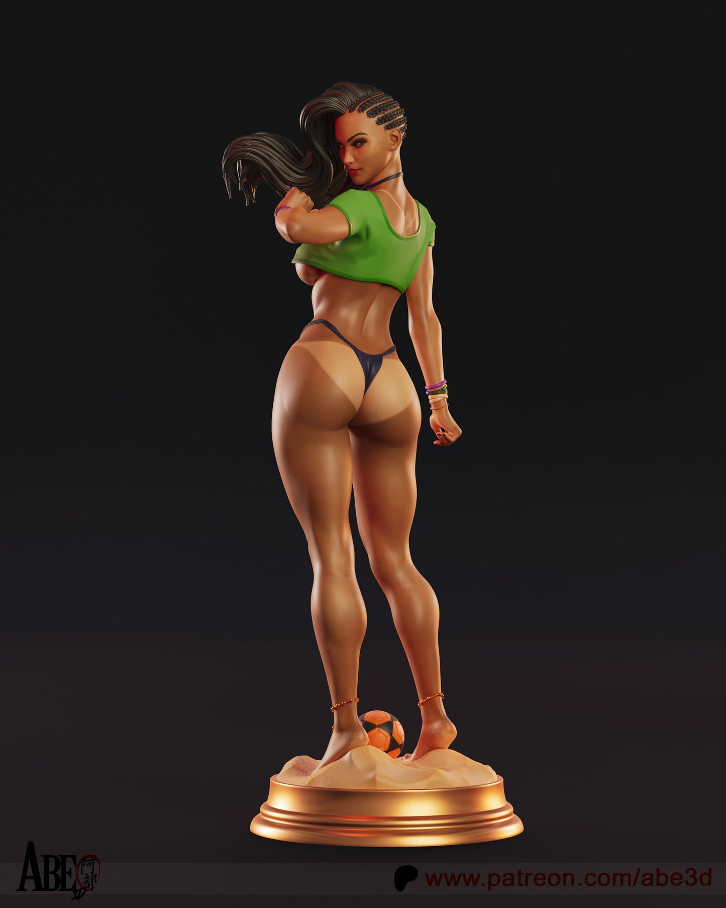 Laura - Unassembled and Unpainted Garage Kit - Model Designed by Abe3d (VARIANT PARTS INCLUDED