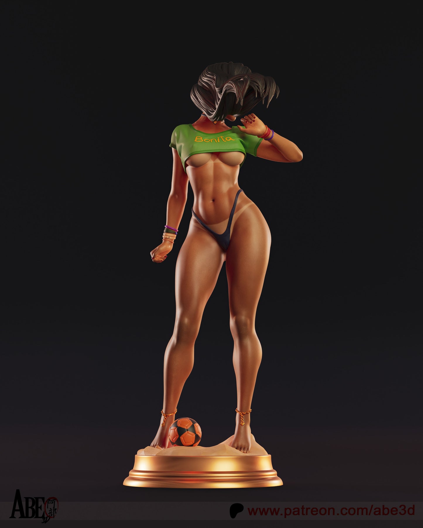 Laura - Unassembled and Unpainted Garage Kit - Model Designed by Abe3d (VARIANT PARTS INCLUDED