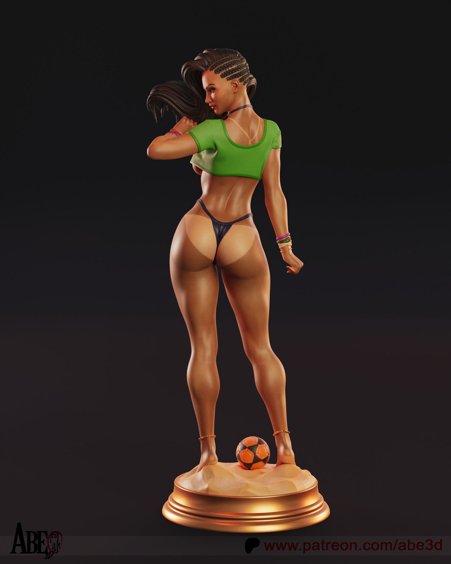 Laura - Unassembled and Unpainted Garage Kit - Model Designed by Abe3d (VARIANT PARTS INCLUDED