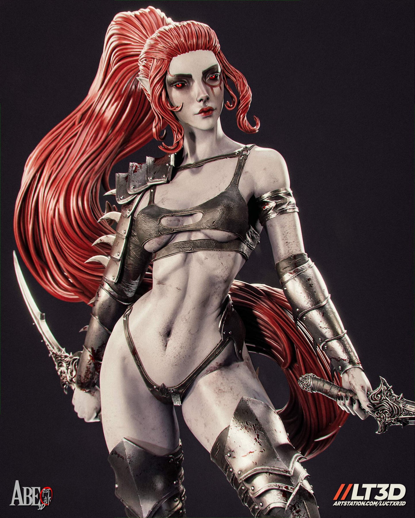 Lelith - Unassembled and Unpainted Garage Kit - Model Designed by Abe3D/LT3D