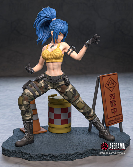 Leona KOF - Unassembled and Unpainted Garage Kit - Model Designed by Azerama